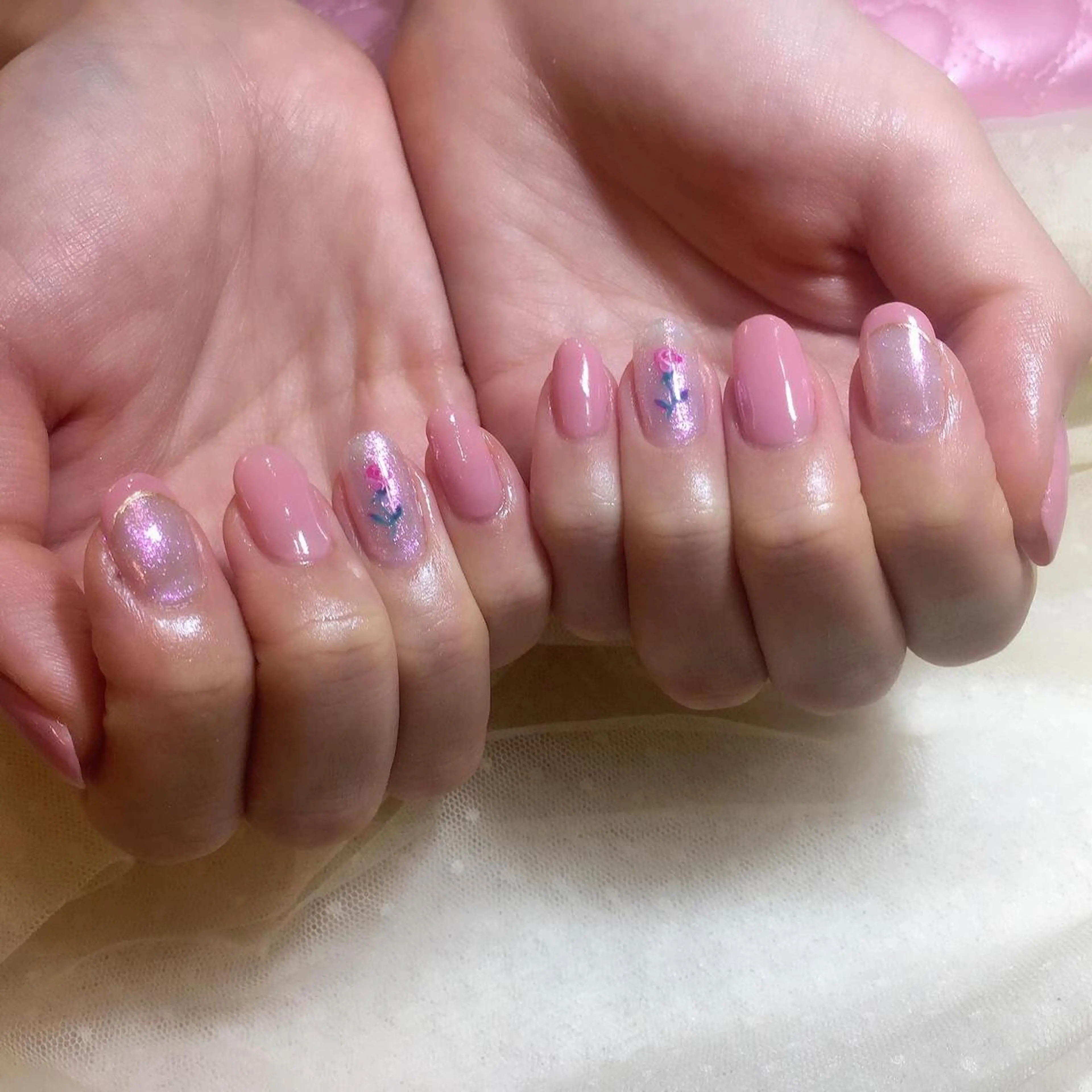 ネイル アートネイル ピンク Laki nail所属・Laki nail MAYUのネイルデザイン