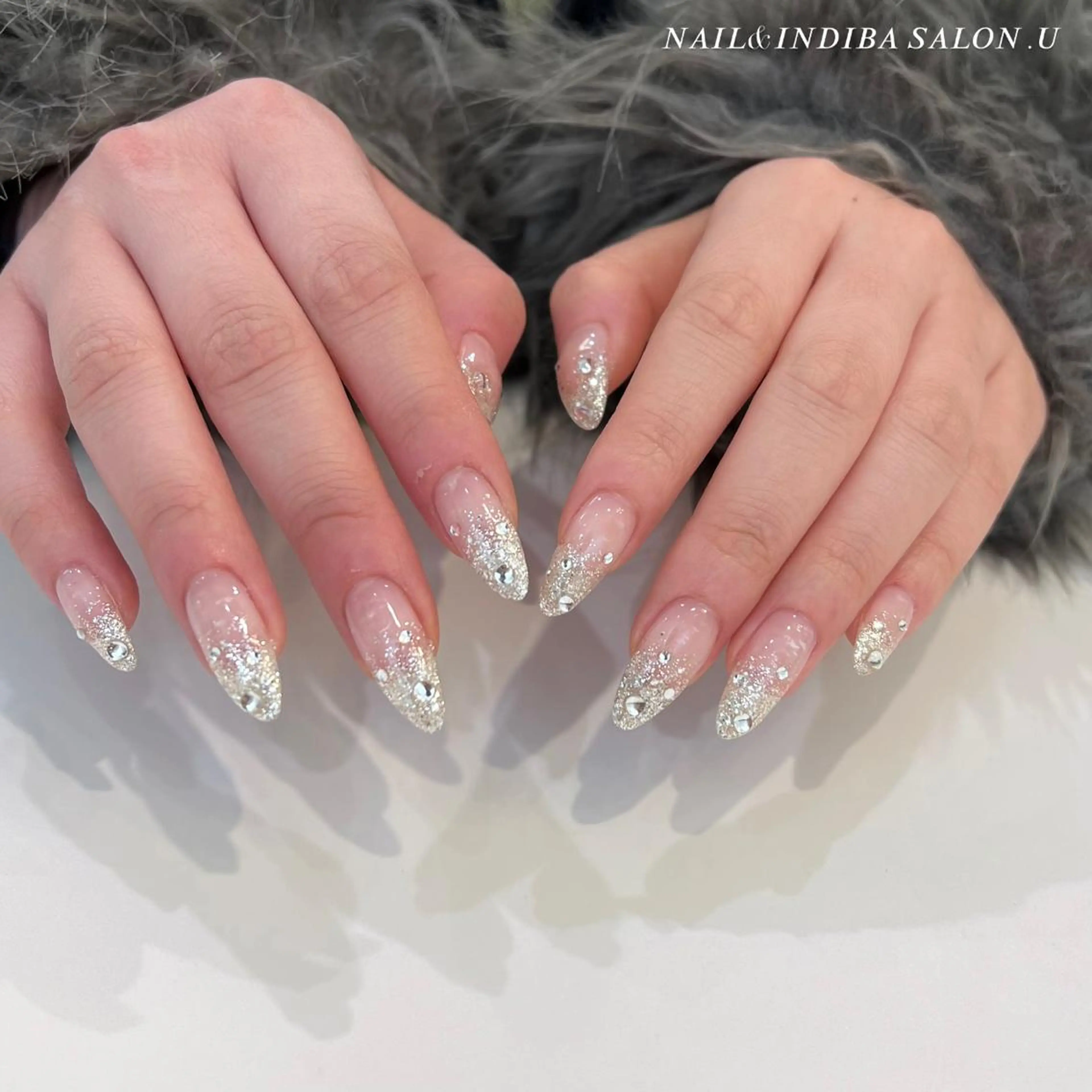 ネイル グラデーション キラキラネイル Nail Salon .U所属・Sota Nahoのネイルデザイン