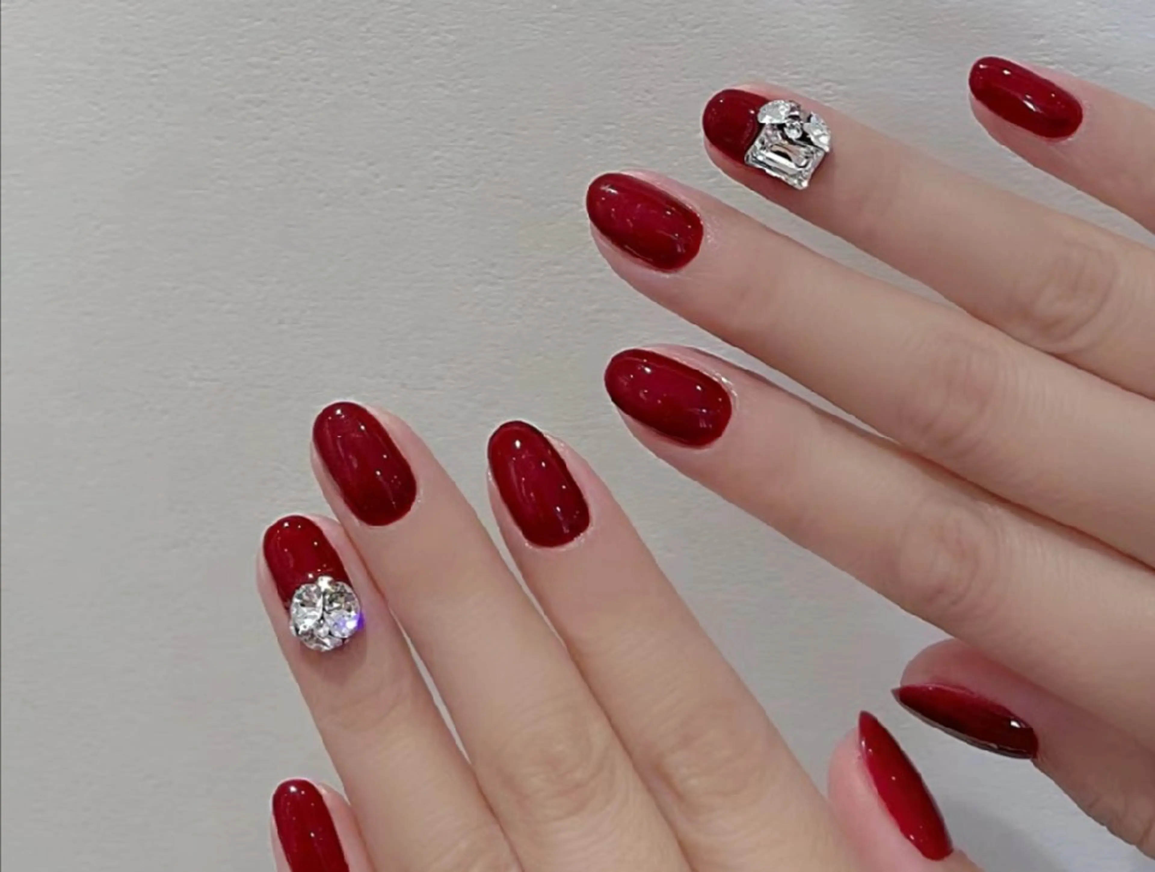 ネイル ハンドネイル ネイリストゆか💅 長さだし、深爪矯正のネイルデザイン