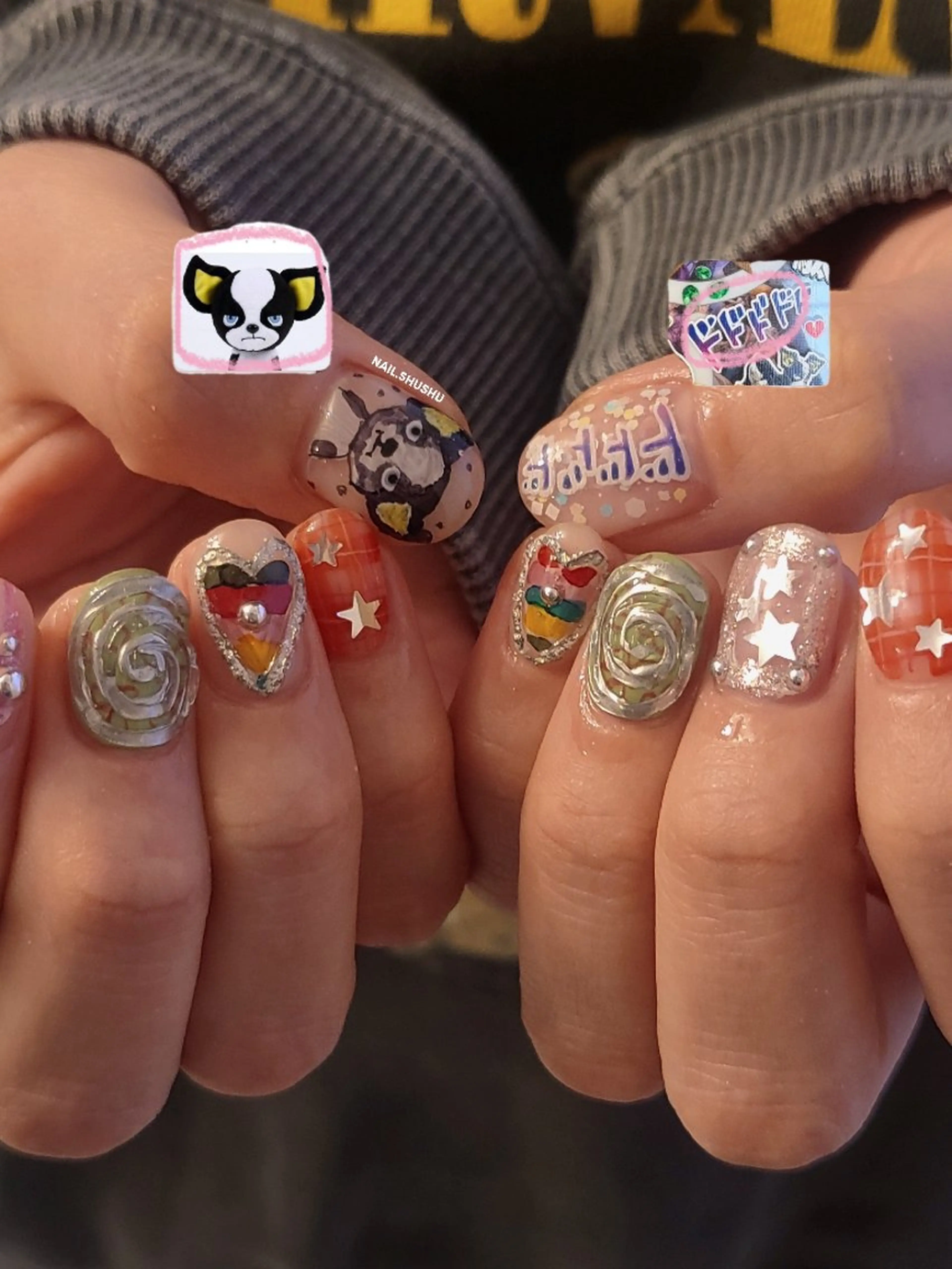 ネイル 3dパーツ/流行り 👧shushu❤️のネイルデザイン