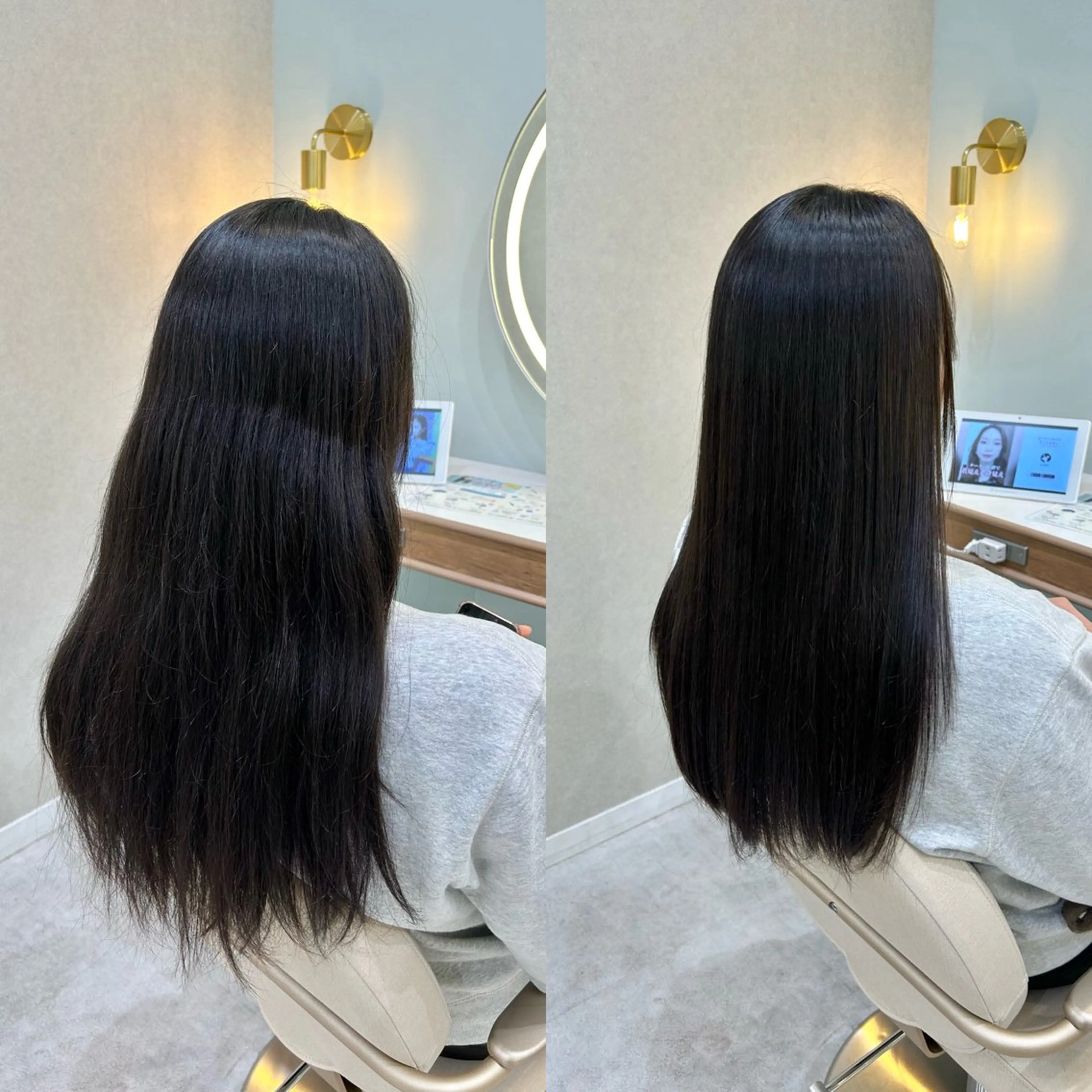 縮毛矯正 グレージュ┆うる艶 ┆ゆうはのヘアスタイル