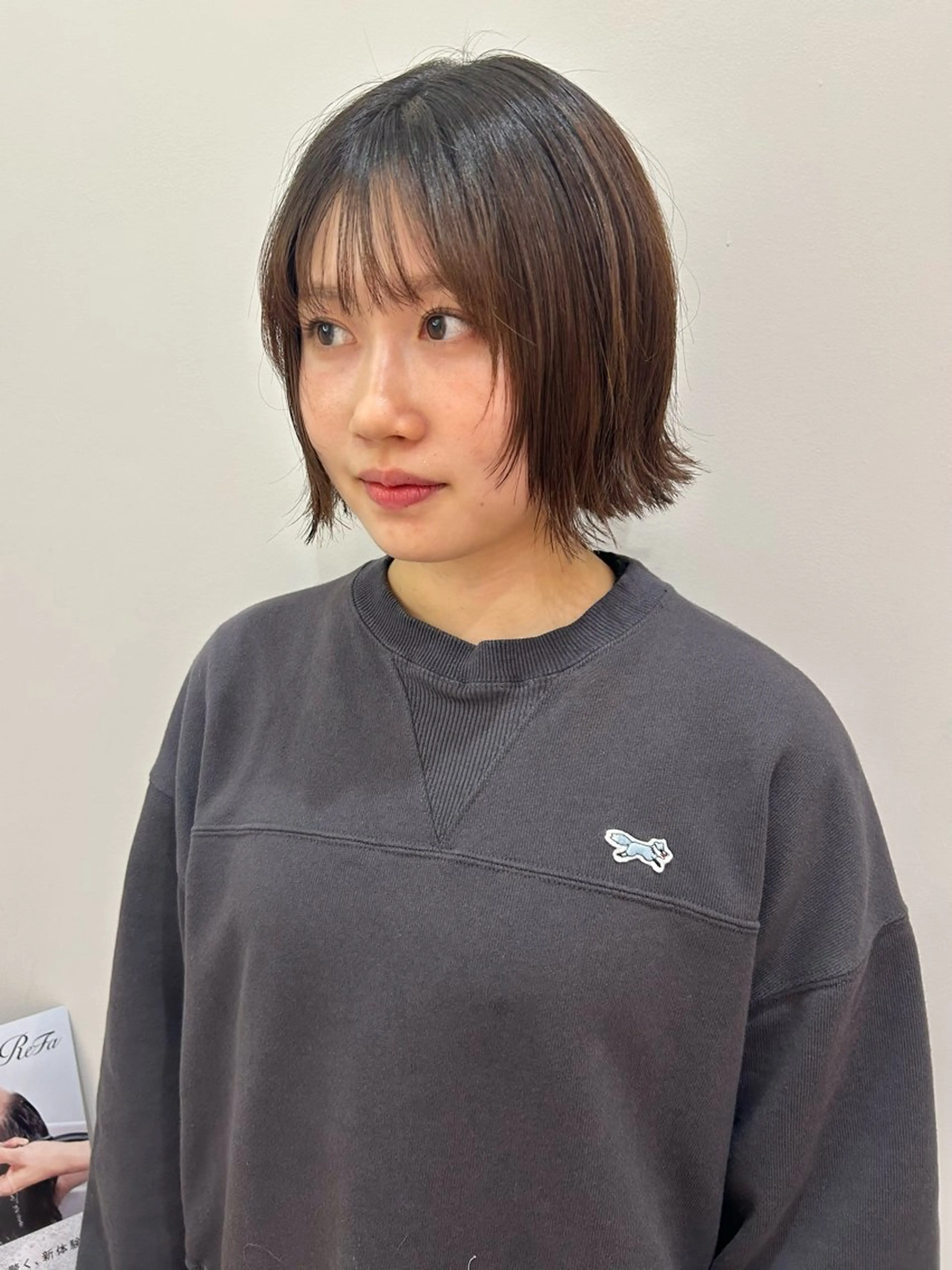 ショート カラー ボブレイヤー ボブ レイヤーカット レイヤー/お顔まわり 暖色カラー🍑Amiのヘアスタイル