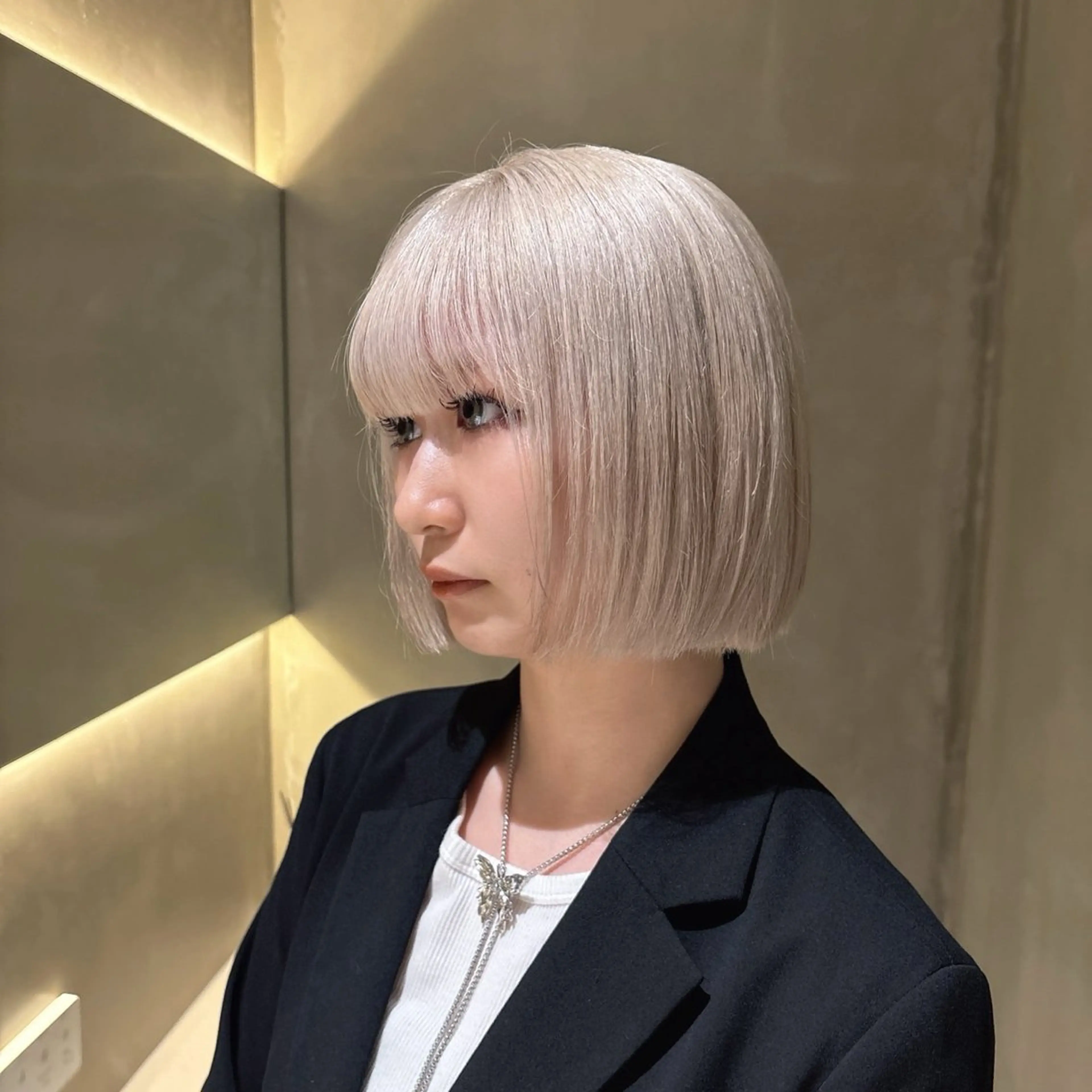 ミディアム カラー 似合わせカット ヘアカラー レイヤー/髪質改善 Lond ambreのヘアスタイル