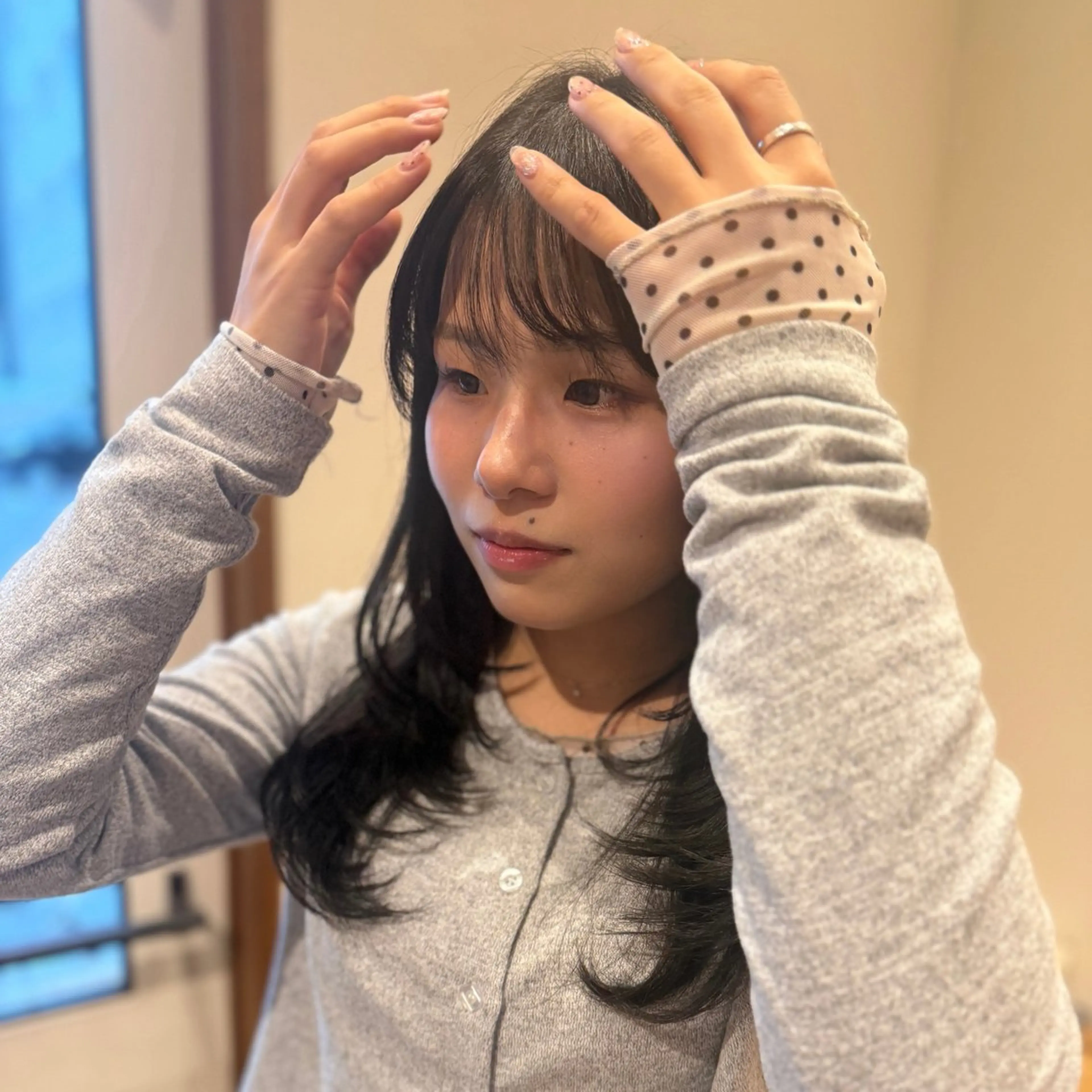 ロング カラー カット ヘアカラー ‎🤍江坂 ハヤシアヤナ‎🤍のヘアスタイル