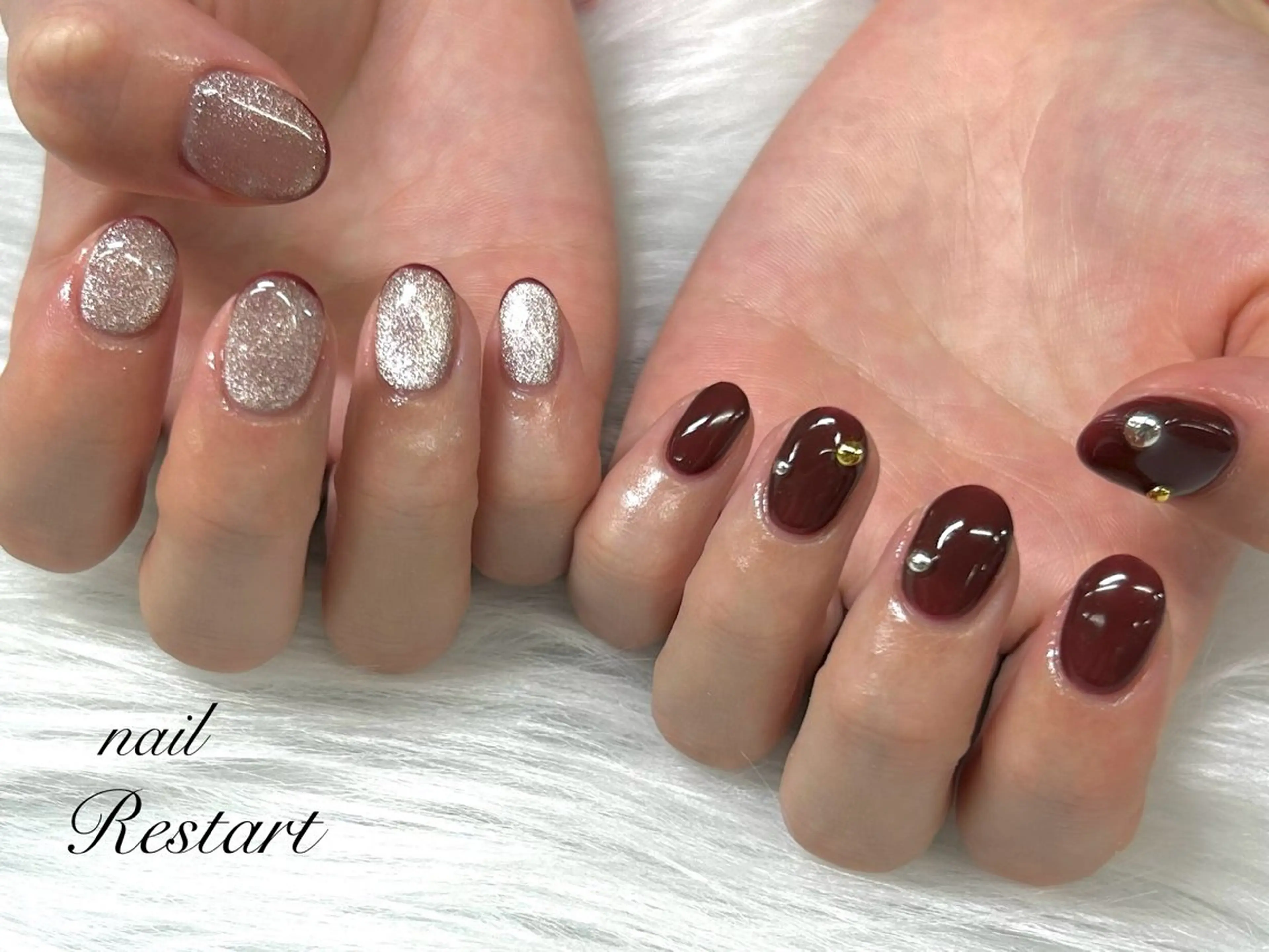 ショート ハンドネイル nail Restart所属・Restart YURIのネイルデザイン