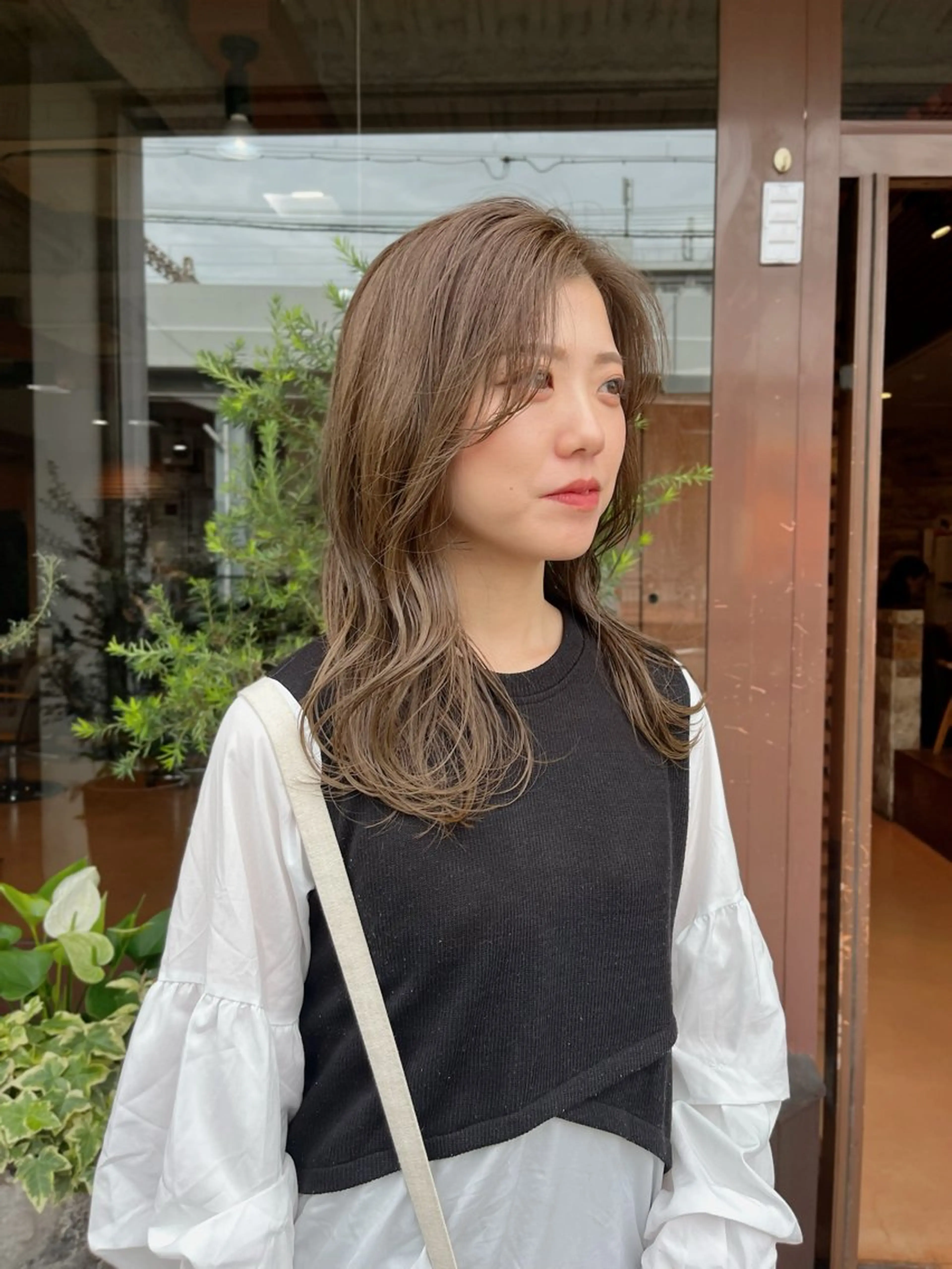 ミディアム ヘアカラー YUI🍊 ボブ/メンズパーマのヘアスタイル