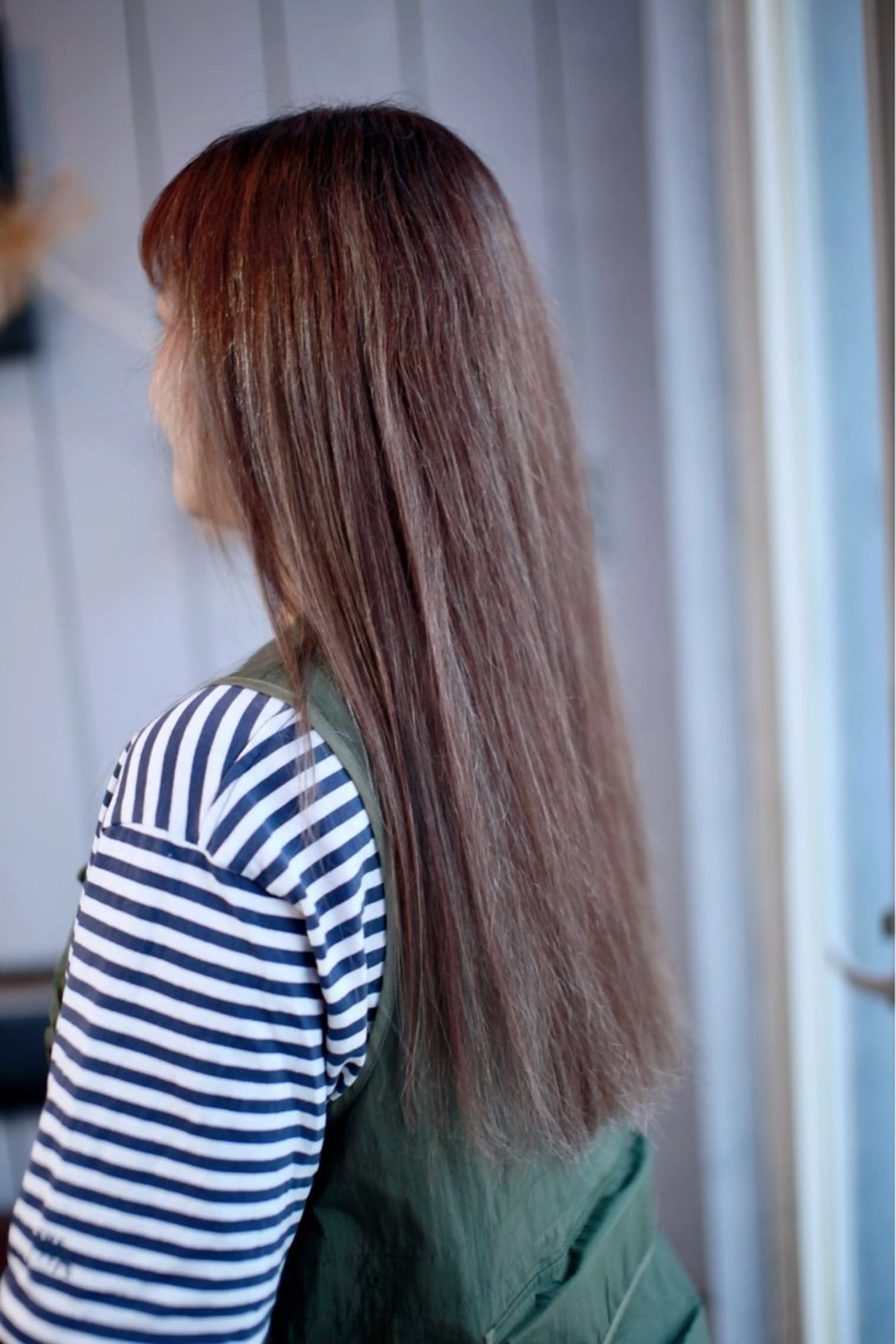 ロング カラー カット ヘアカラー トリートメント 大西 カズマのヘアスタイル