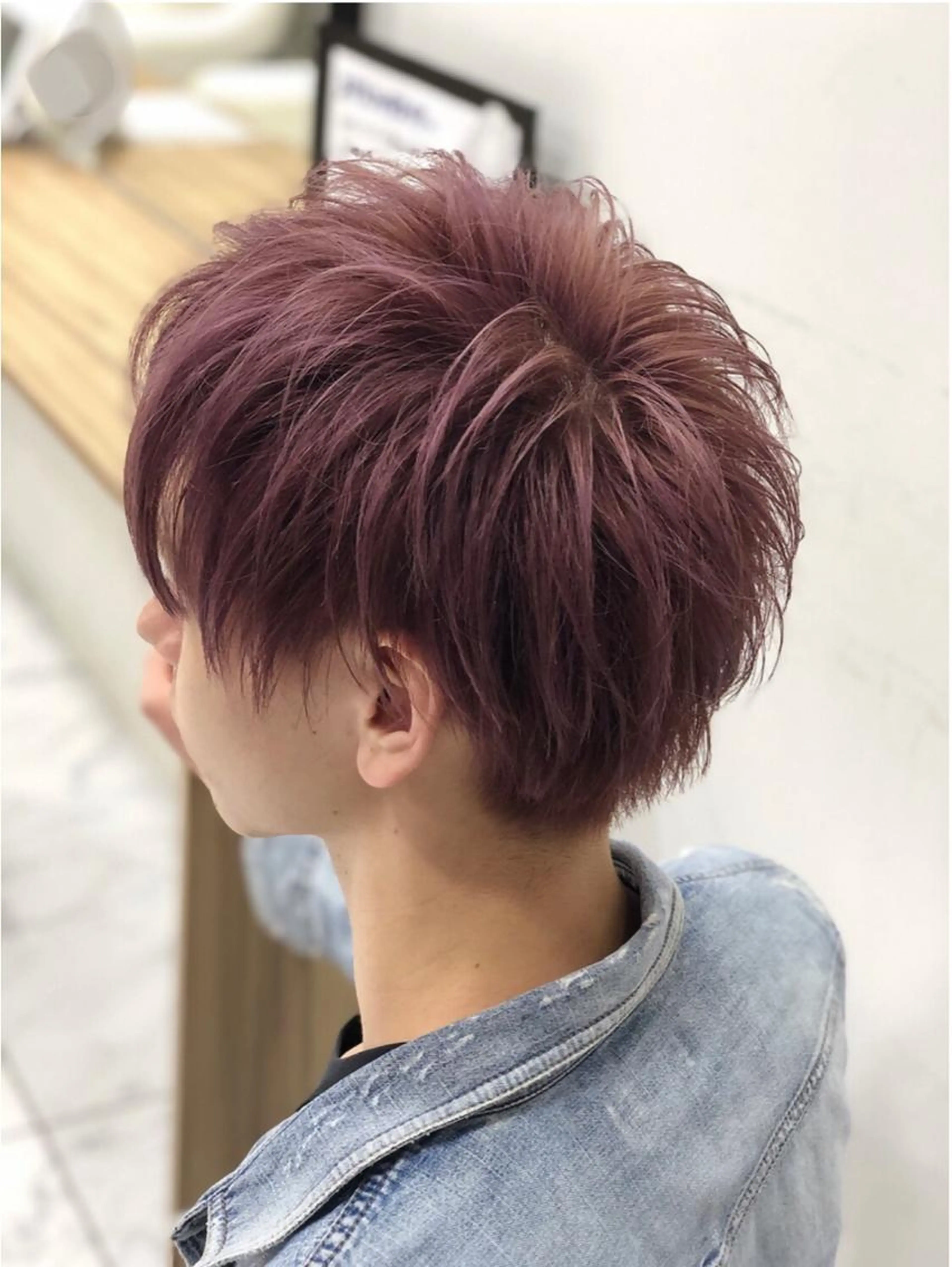 カット＋ブリーチ＋カラー＋トリートメントの写真