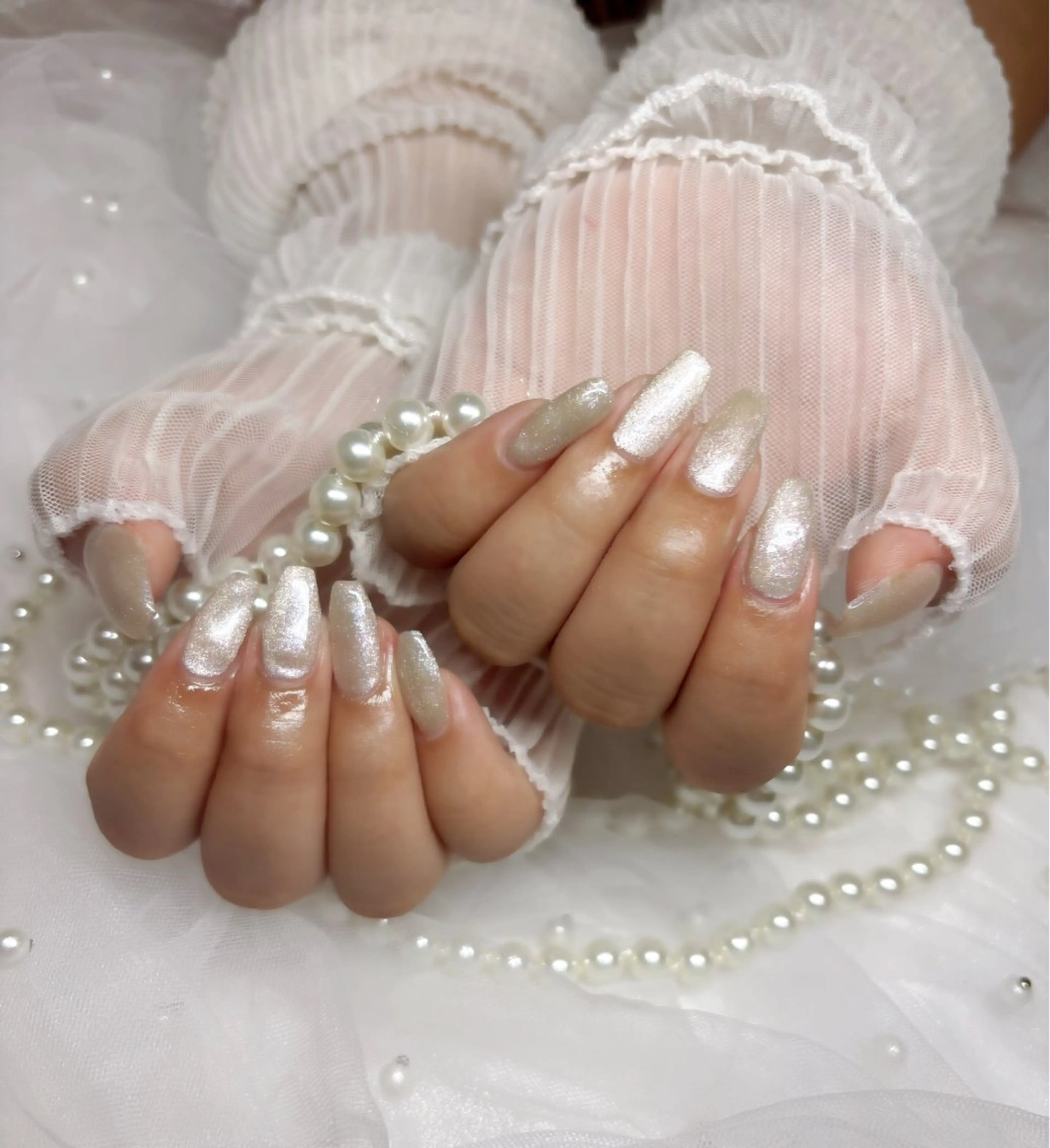 ネイル ゴールド ハンドネイル Nail Salon macherieのネイルデザイン