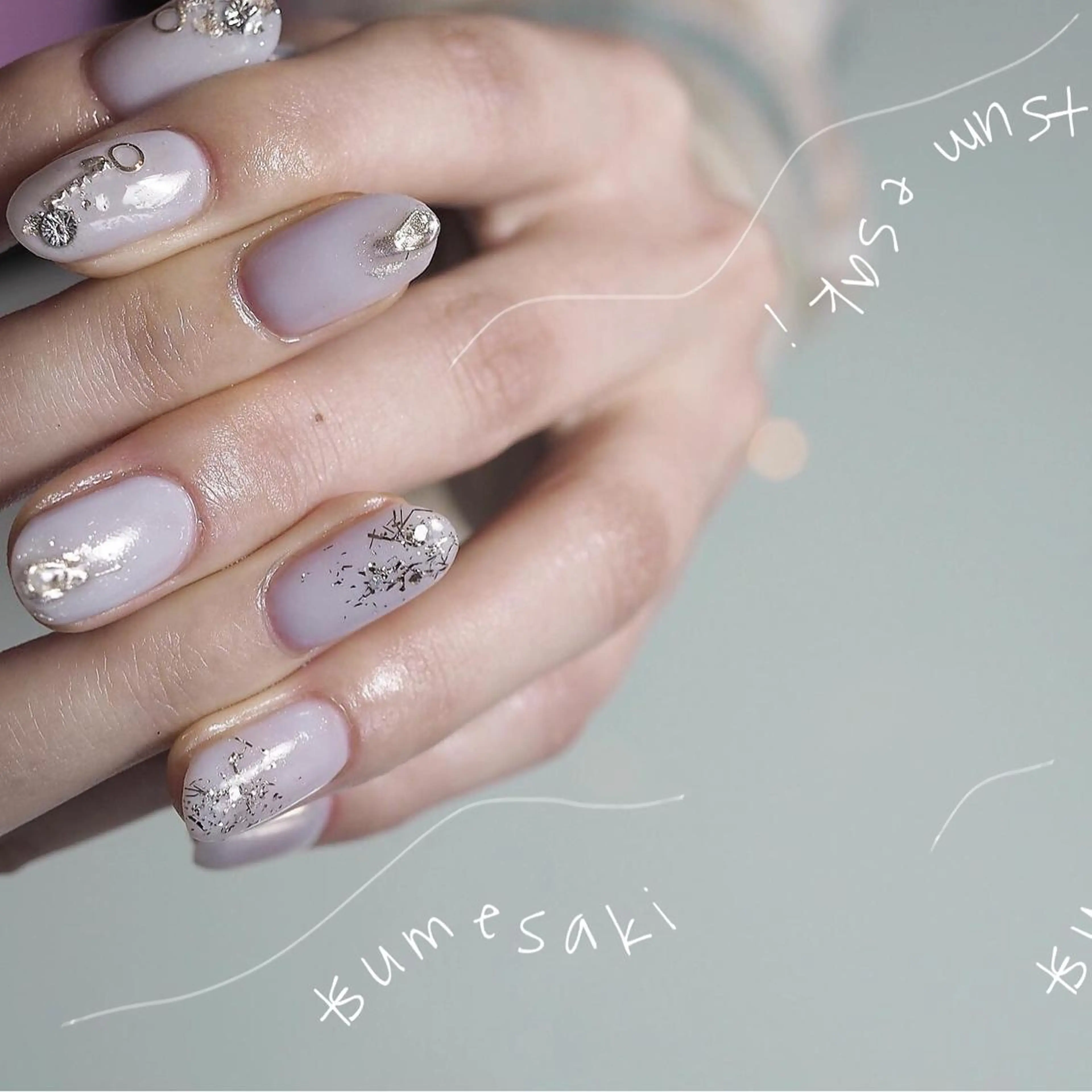 ネイル ニュアンスネイル ピンク セキグチ guttinailのネイルデザイン