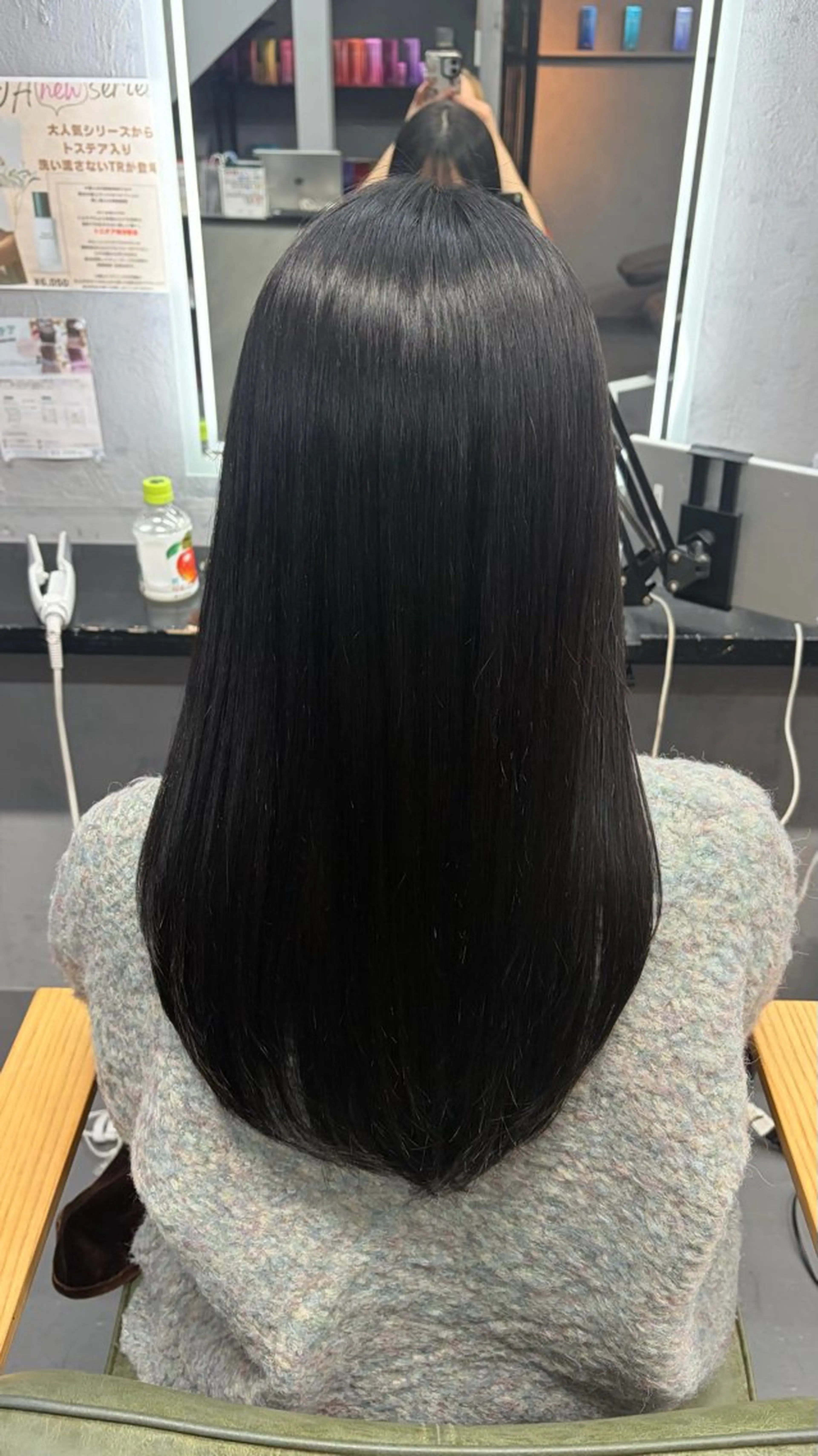 ロング カラー カット ヘアカラー 縮毛矯正 やぶかみ りんのヘアスタイル