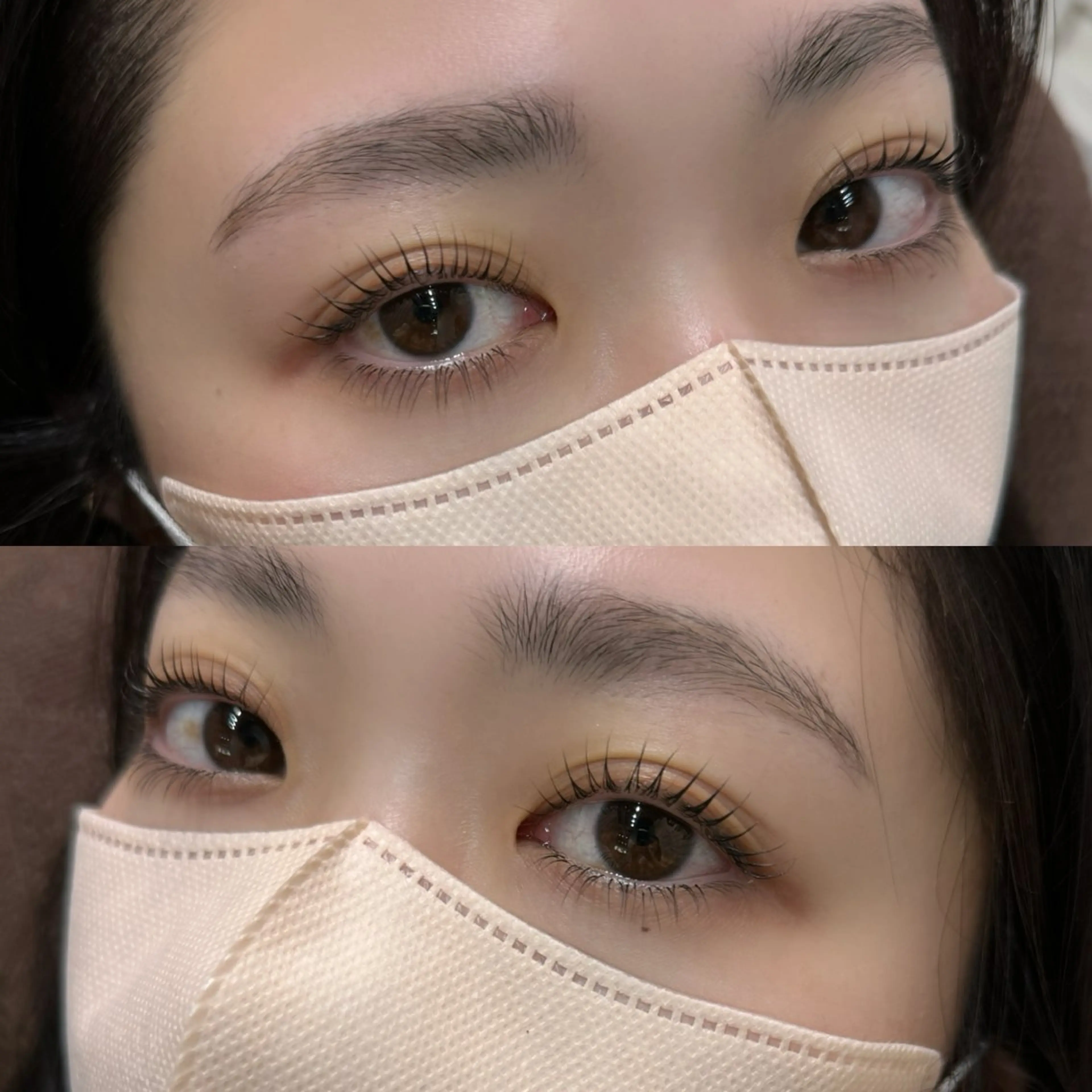 【中顔面短縮】似合わせラッシュリフト&下まつ毛エクステ🖤の写真