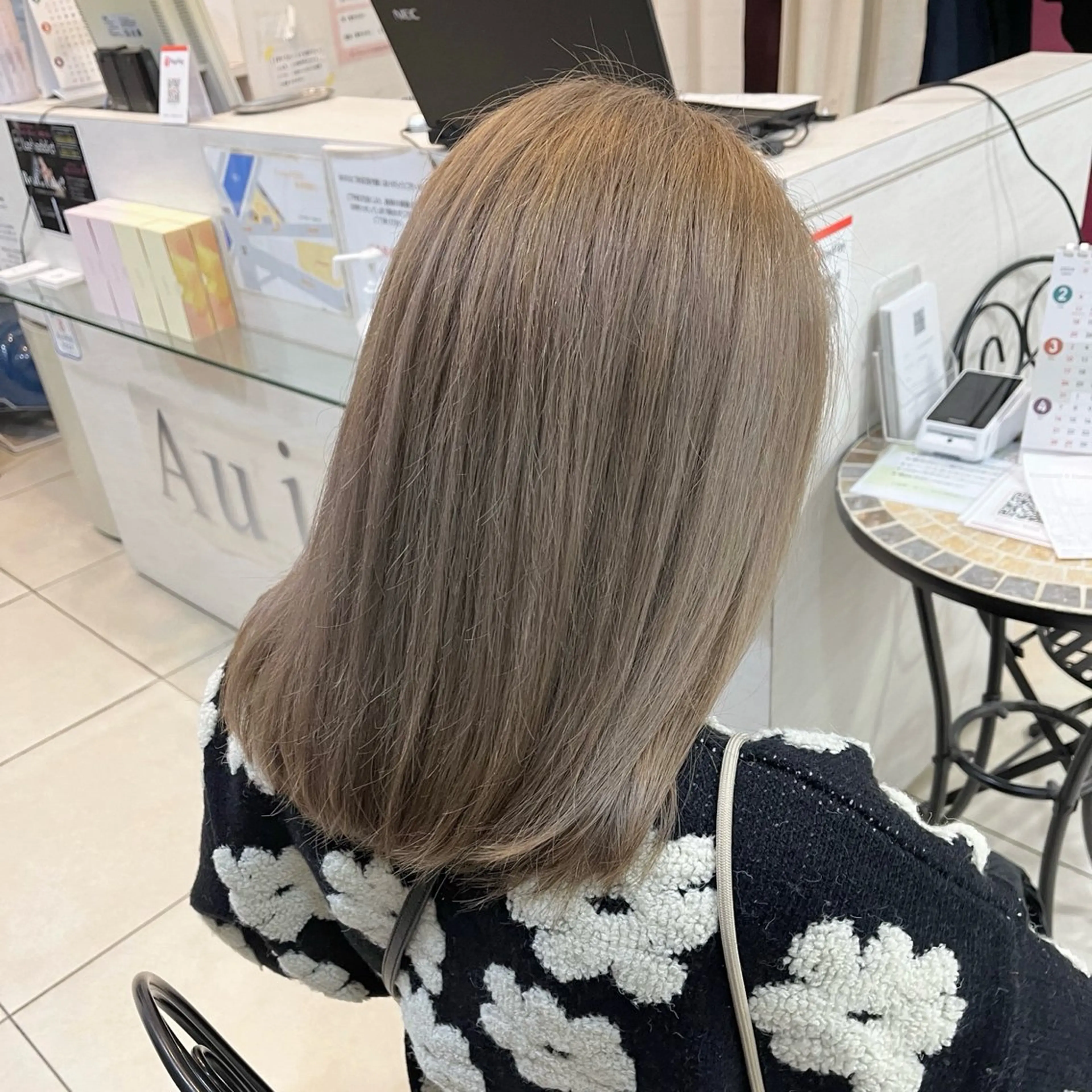 🌟カラーを楽しみたい方へ🌟前髪カット+ブリーチありダブルカラー🌻#ミルクティーベージュ#ミルクティーグレージュの写真