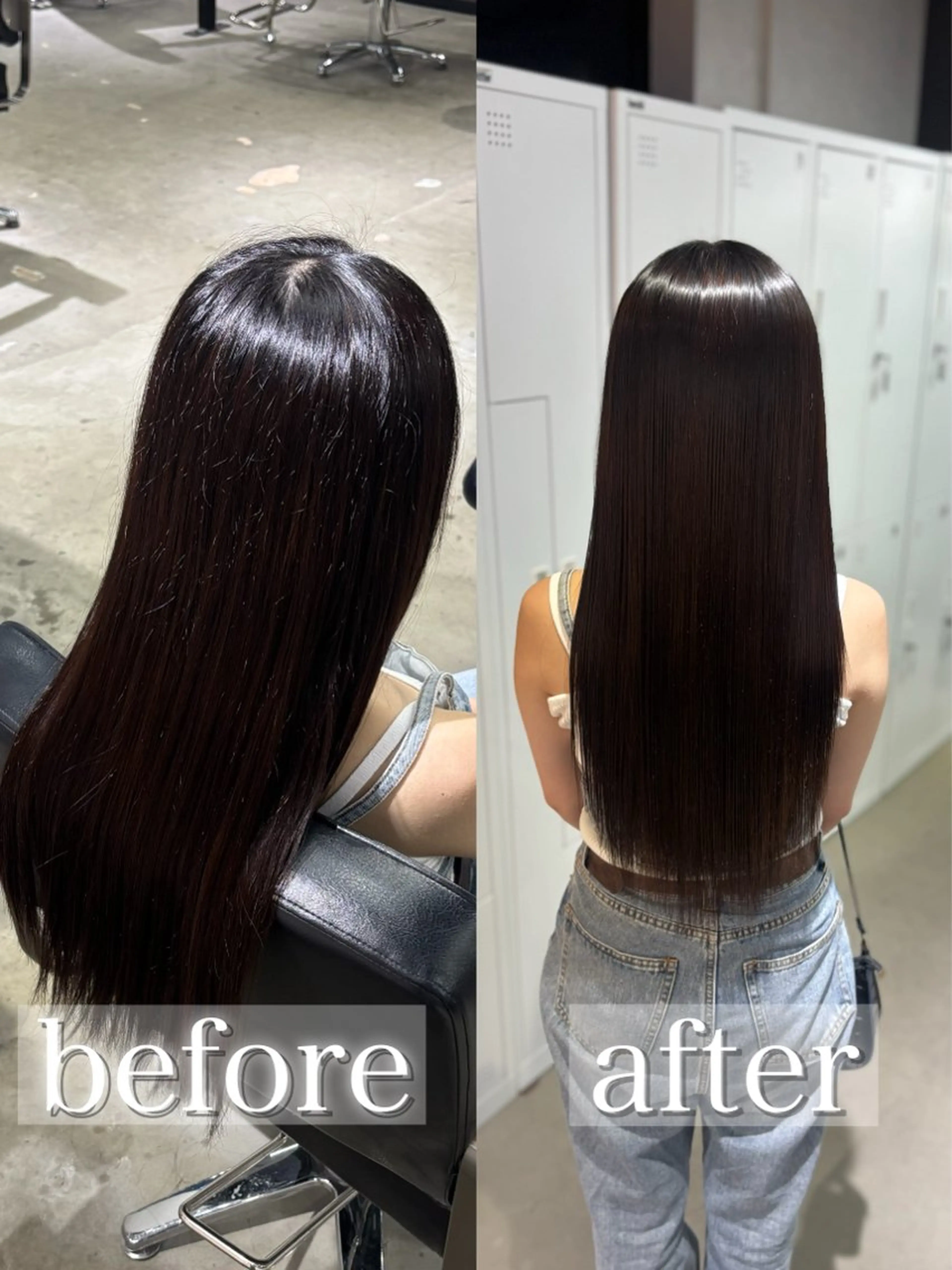 ロング くせ毛 髪質改善 カット ヘアカラー 縮毛矯正 髪質改善大阪/ 酸性縮毛矯正/ゆうとのヘアスタイル