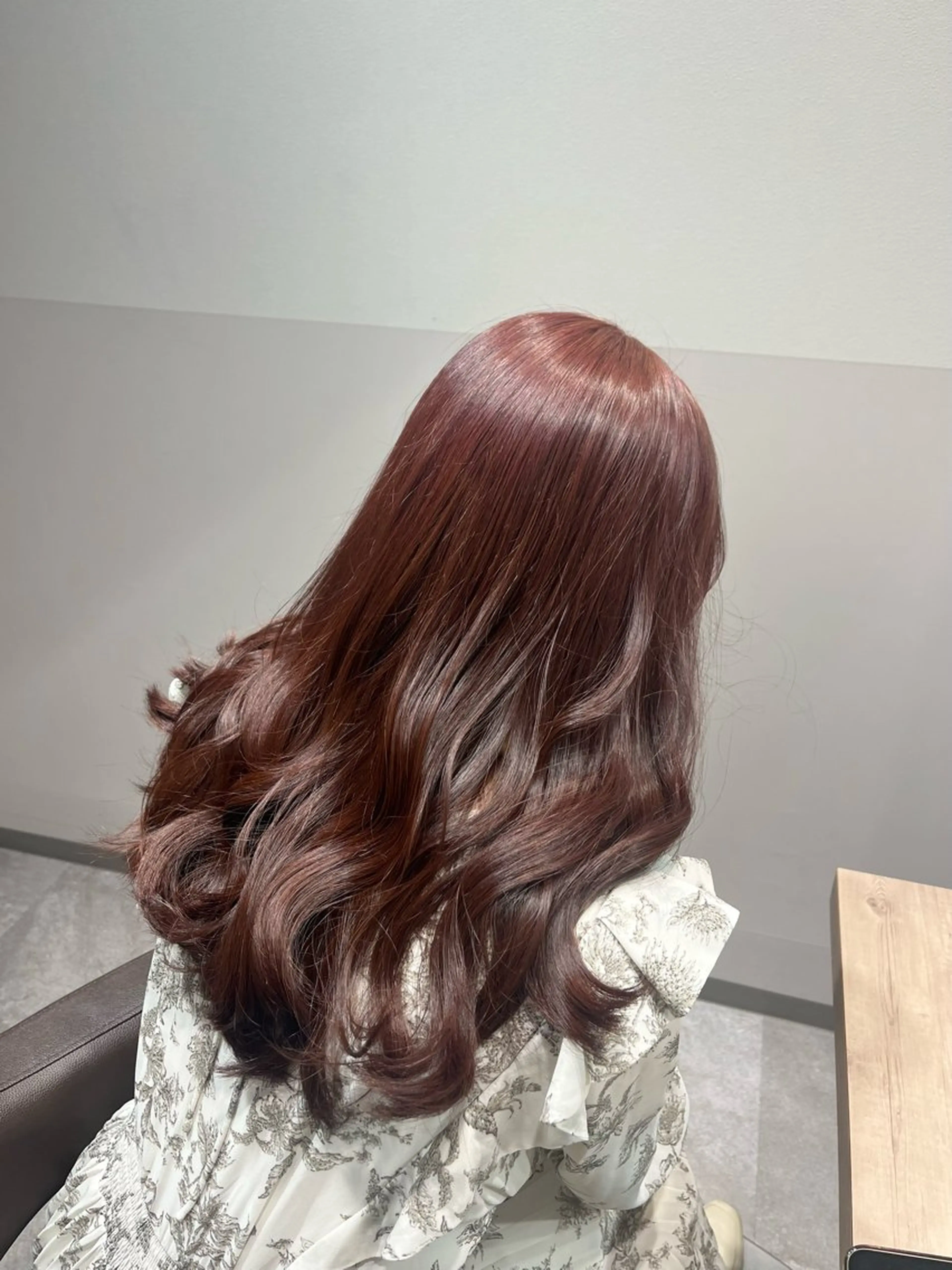 ロング ピンクブラウン カット ヘアカラー トリートメント SALOWIN大宮crest所属・艶透明感カラー/レイ ヤー🌻/rioのヘアスタイル