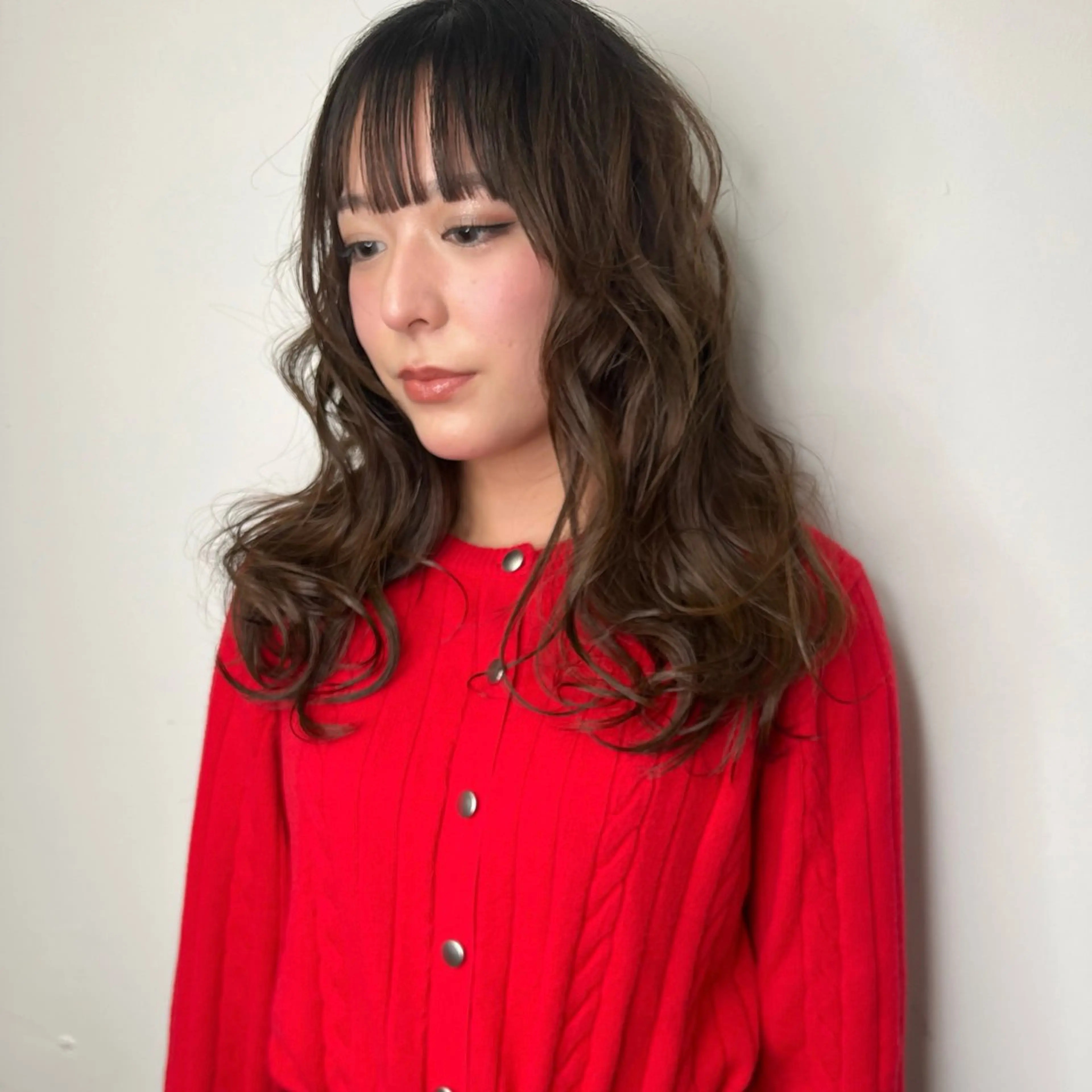 セミロング カラー パーマ 🌼memoto 東三国店🌼のマツエク・マツパデザイン