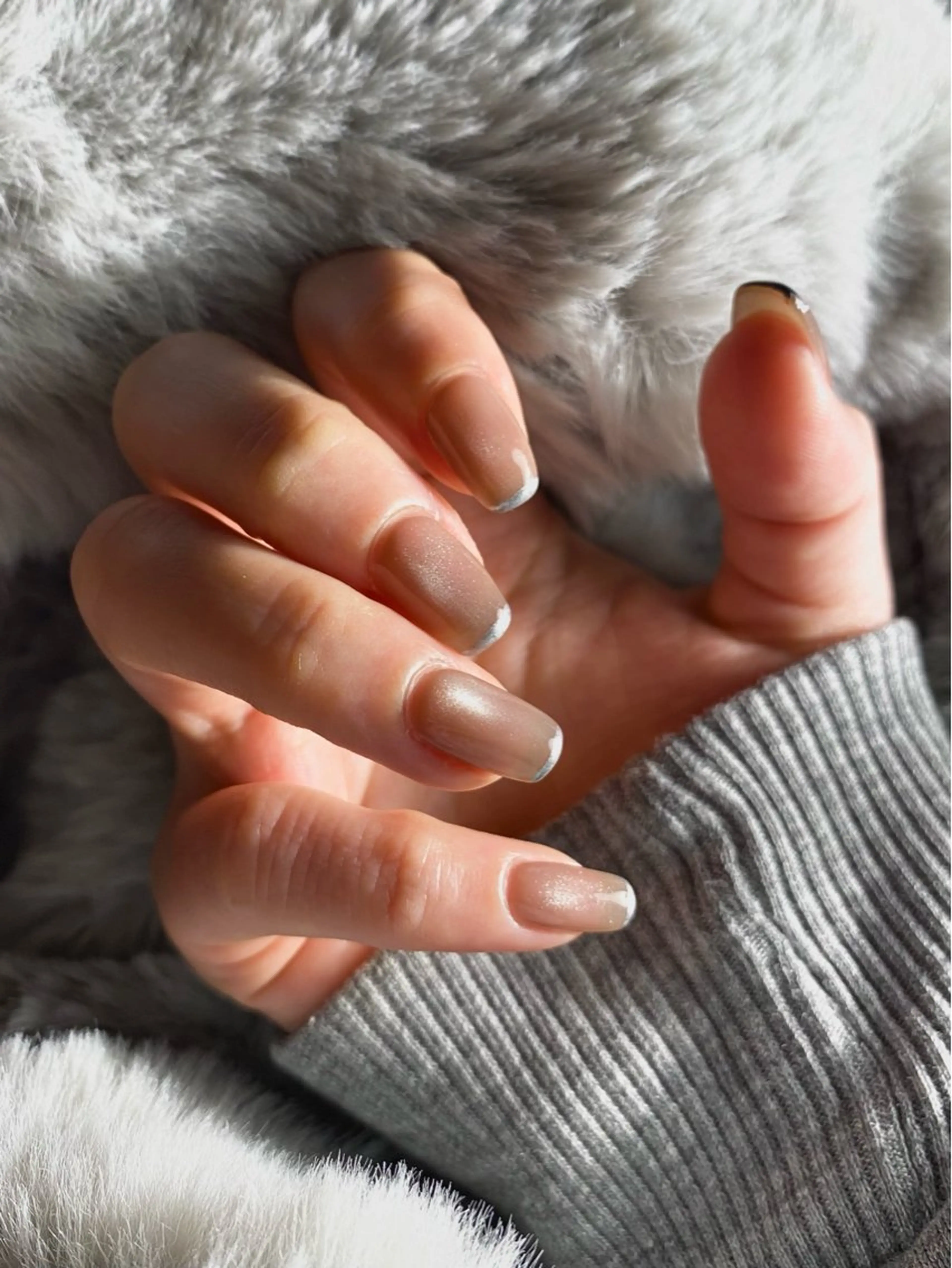 ネイル フレンチネイル マグネットネイル ハンドネイル LAJITTO所属・LAJITTO ANJUのネイルデザイン