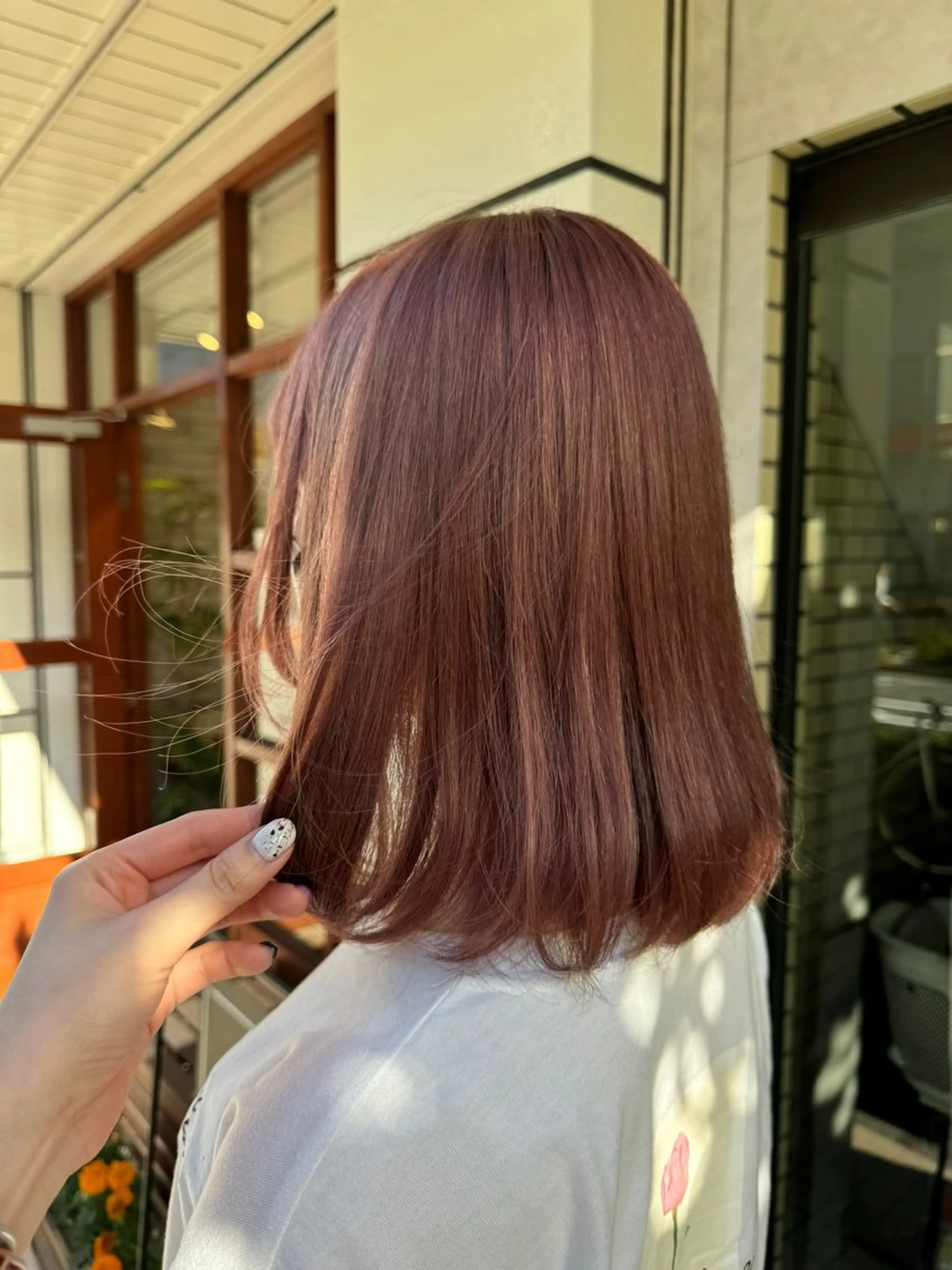 セミロング ヘアカラー トリートメント ✨髪質改善／艶カラー harunaのヘアスタイル