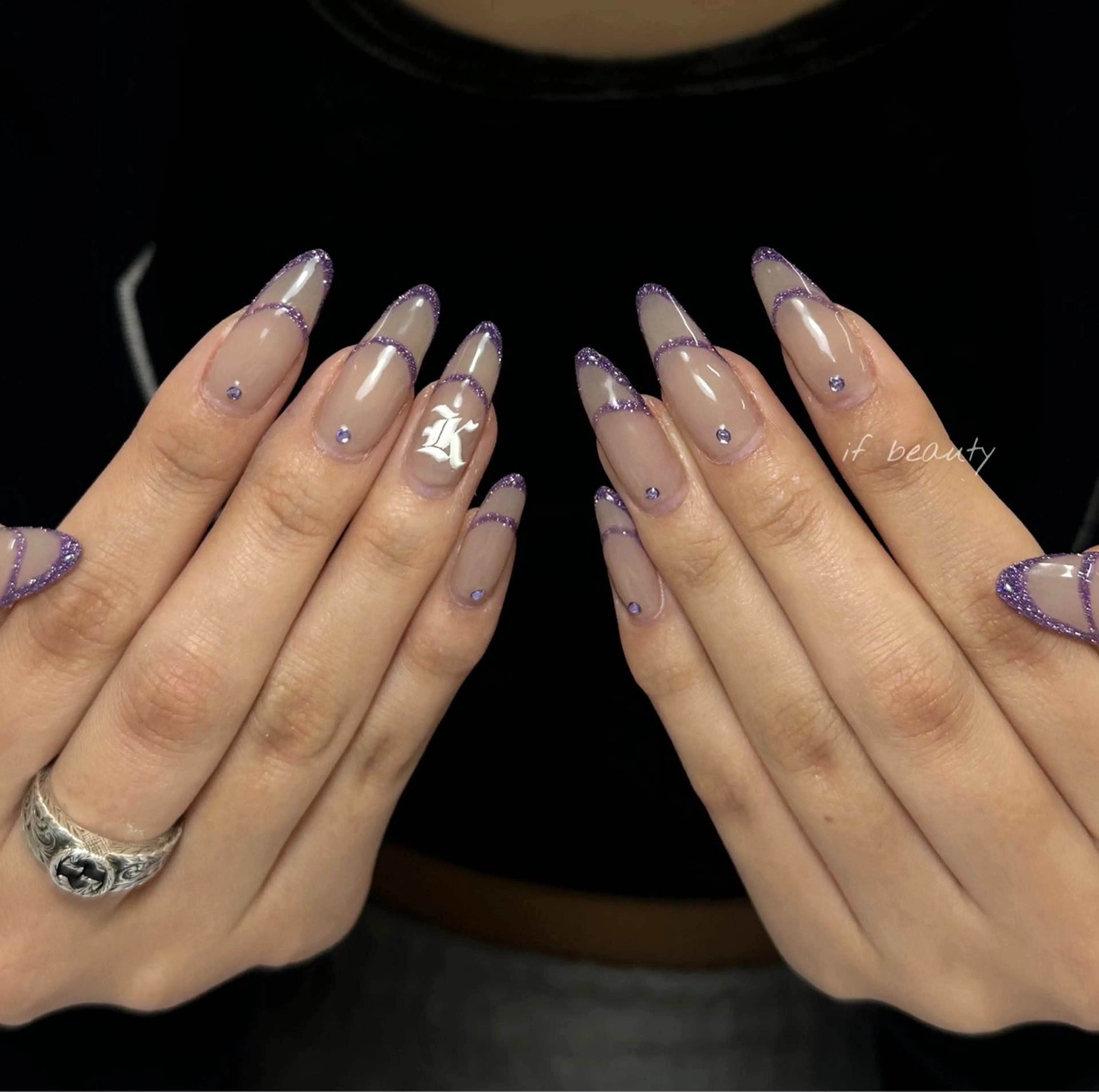 ネイル アートネイル ジェルネイル グラデーション パラジェル ワンホンネイル ハンドネイル if Hair＆Nail Salon所属・IKA /海外ネイル /個性派/ワンホンのネイルデザイン