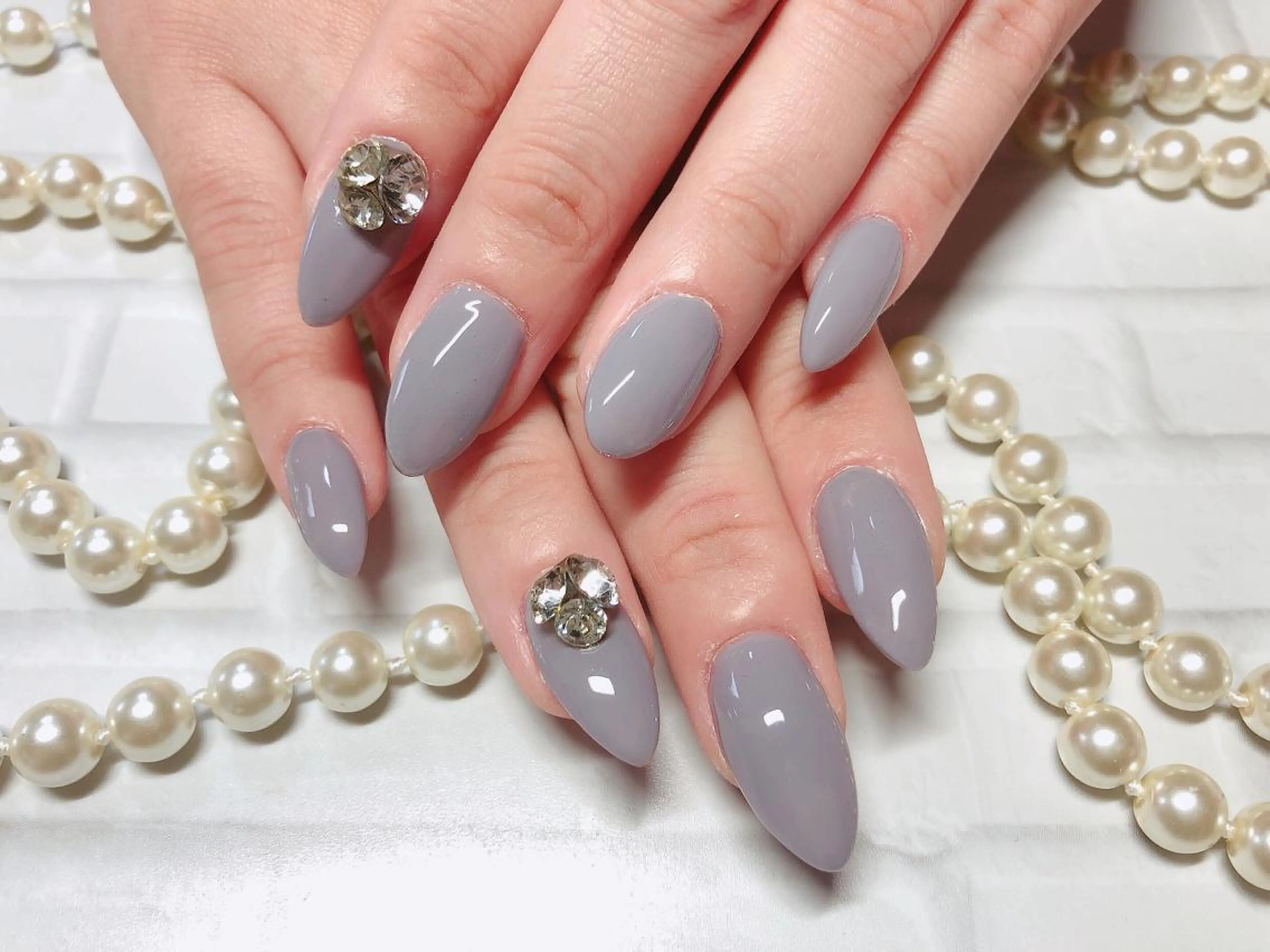 ネイル ブルー スカルプネイル ショートネイル ハンドネイル ハンドケア ネイルサロン HARRYS所属・ネイル･脱毛サロン HARRYSのエステ・リラクイメージ