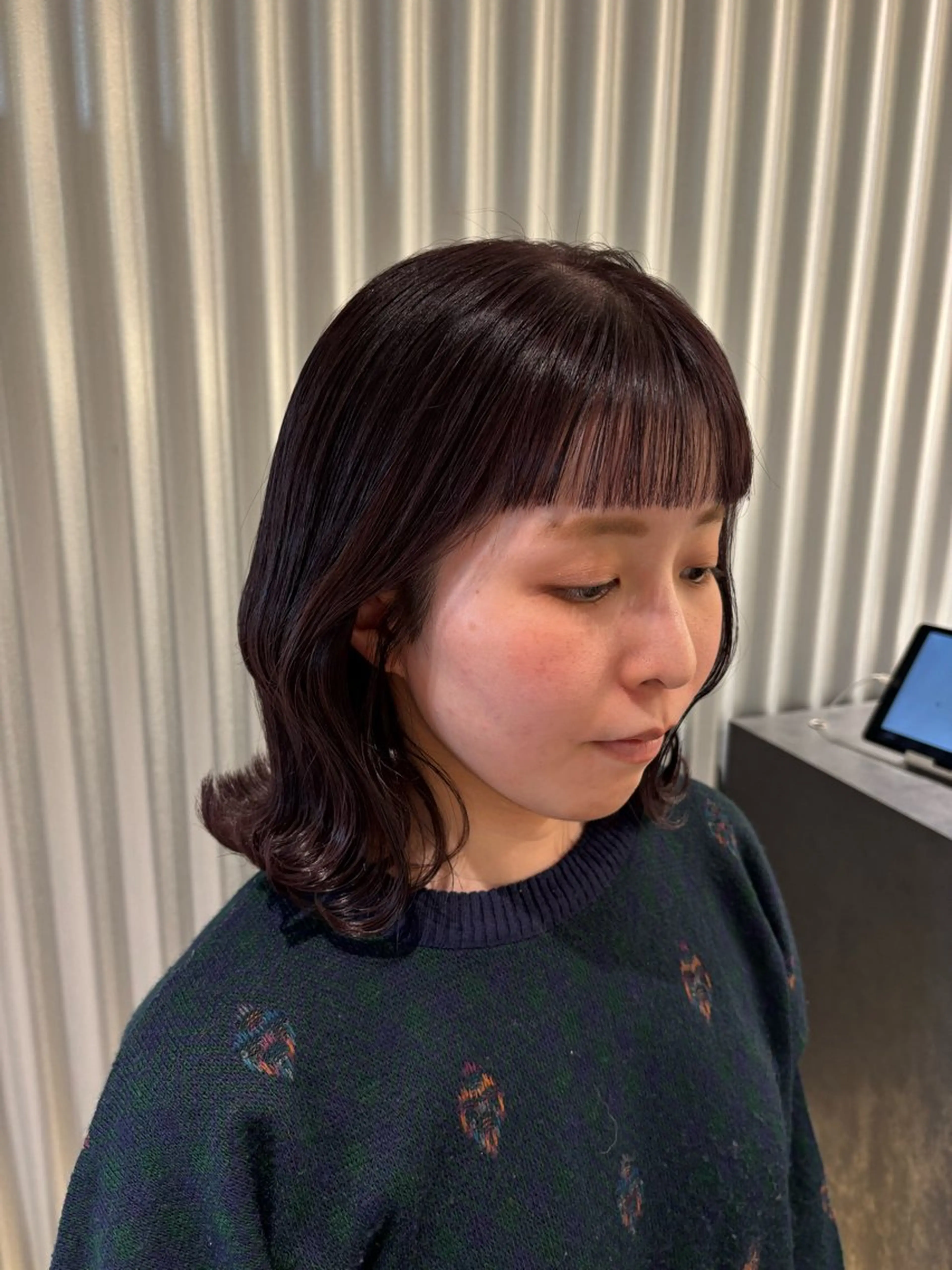 ショート カラー パーマ ヘアアレンジ ラベンダーカラー カット ヘアカラー トリートメント ヘッドスパ 押切 響　のヘアスタイル