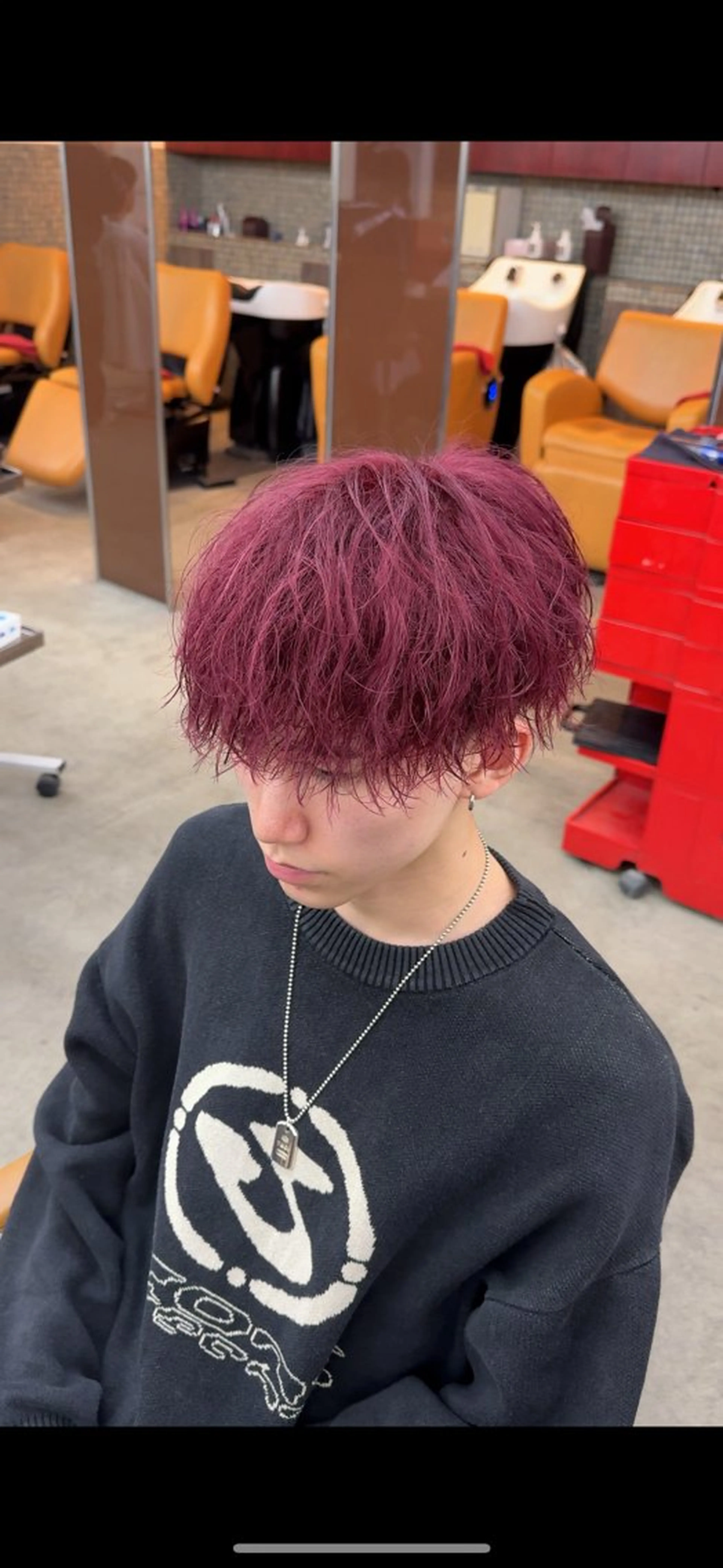 カット＋ブリーチ1回＋カラーの写真