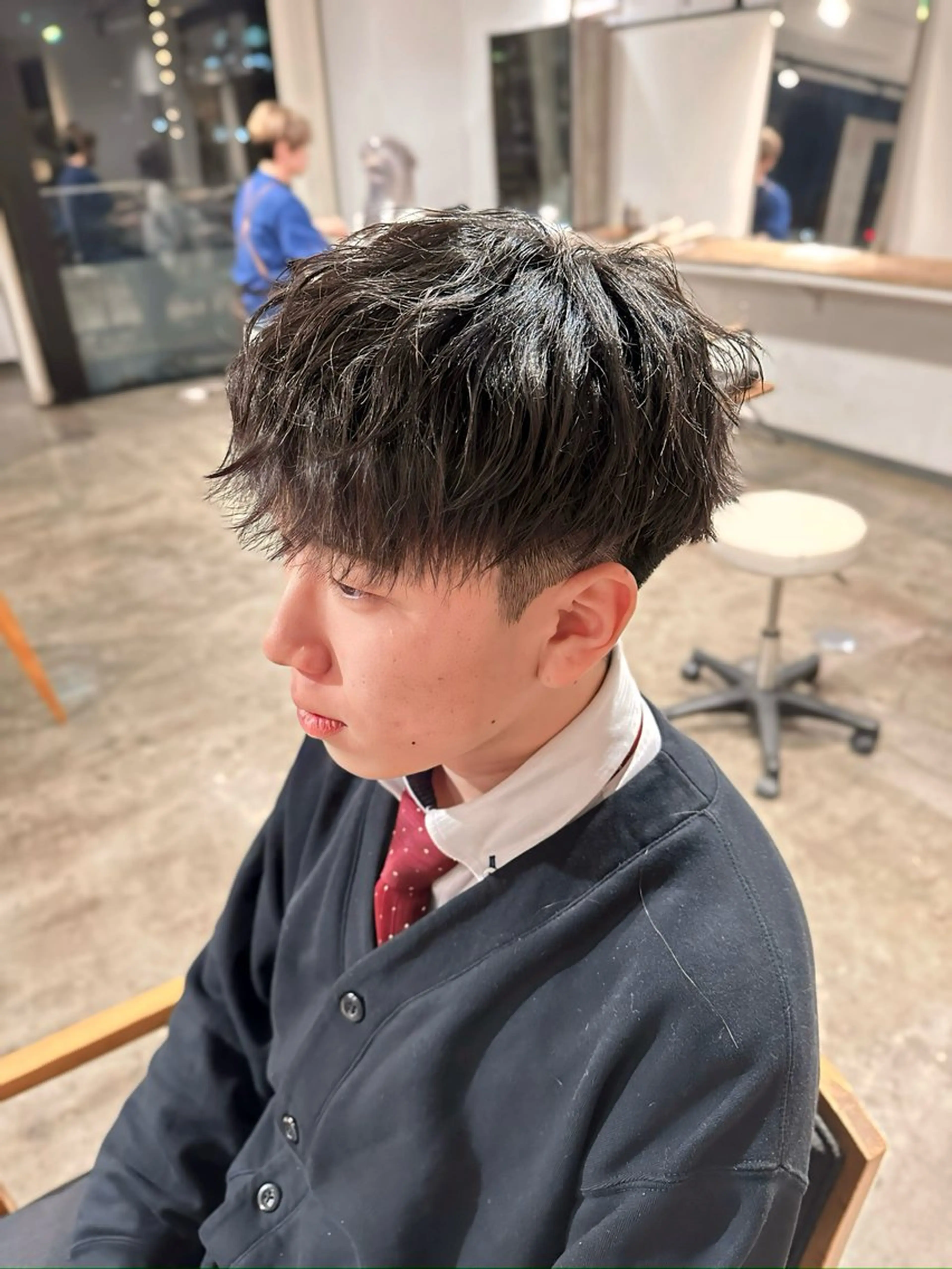 メンズ ビジネス マッシュ メンズパーマ カット 骨格補正施術/メンズ 専門美容師/YUYAのヘアスタイル