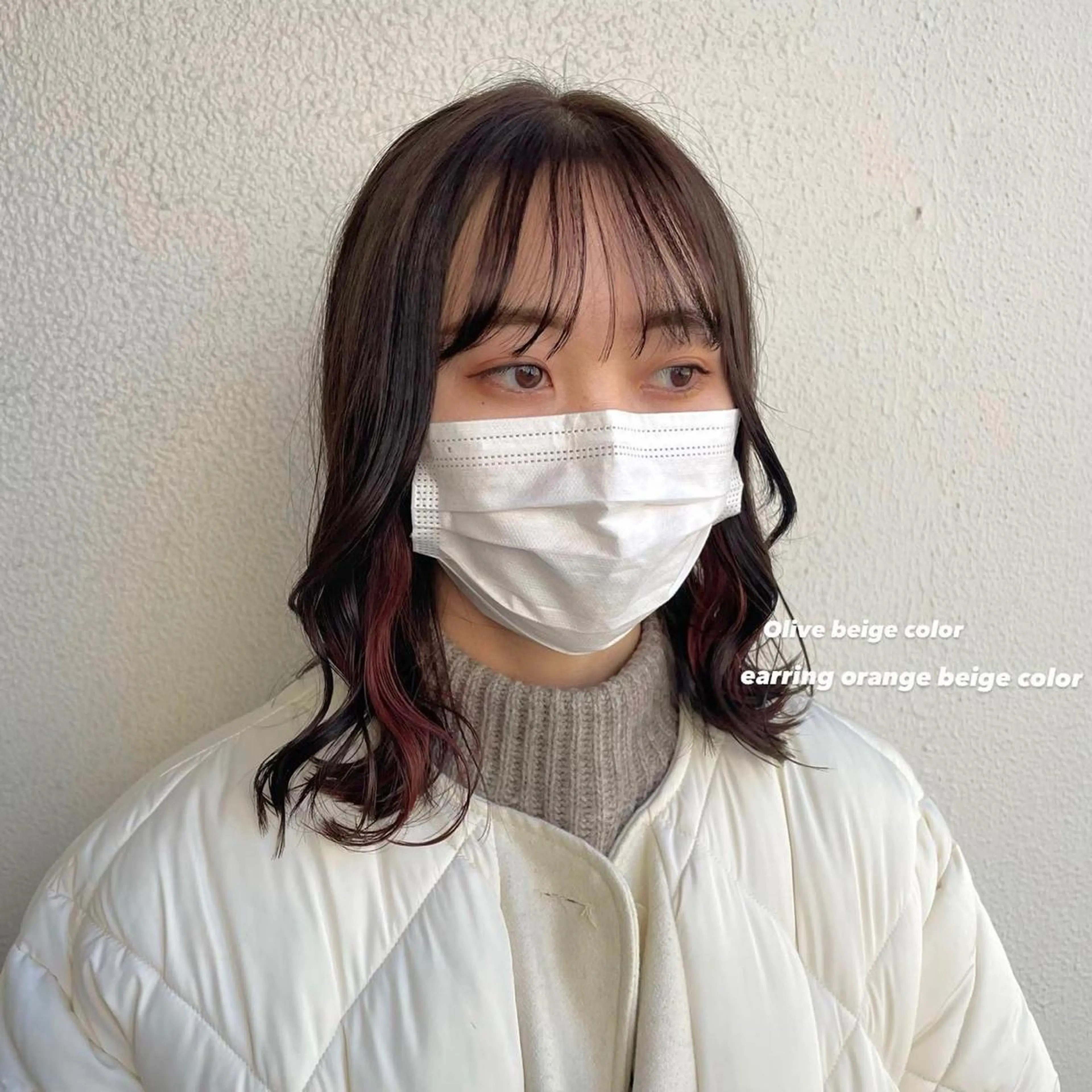 ミディアム カラー パーマ ヘアアレンジ メンズ キッズ ネイル マツエク・マツパ アイブロウ 透明感カラー・レイヤ ー🎀amika🎀のヘアスタイル