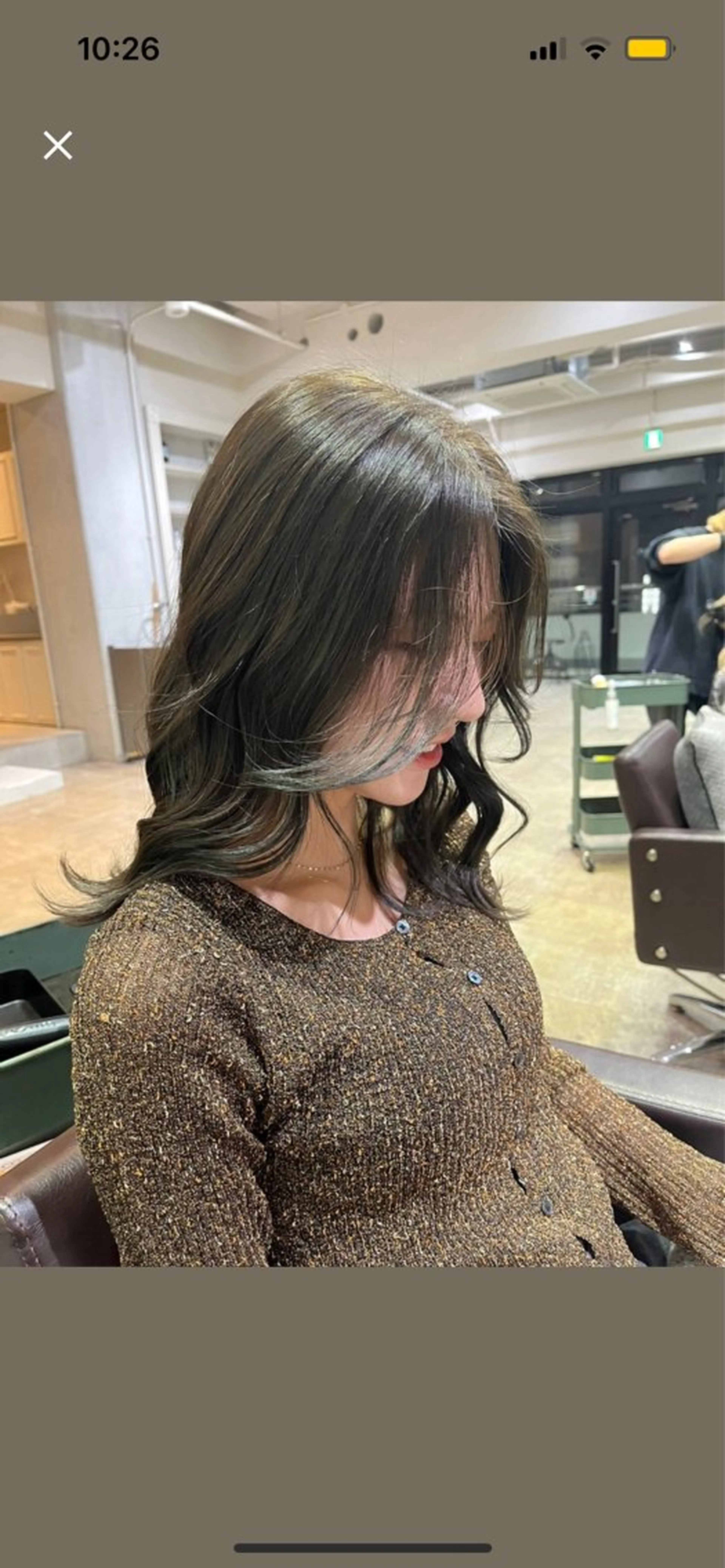 セミロング カット ヘアカラー トリートメント 髪質改善×韓国ヘア 🫧天神美容室のヘアスタイル