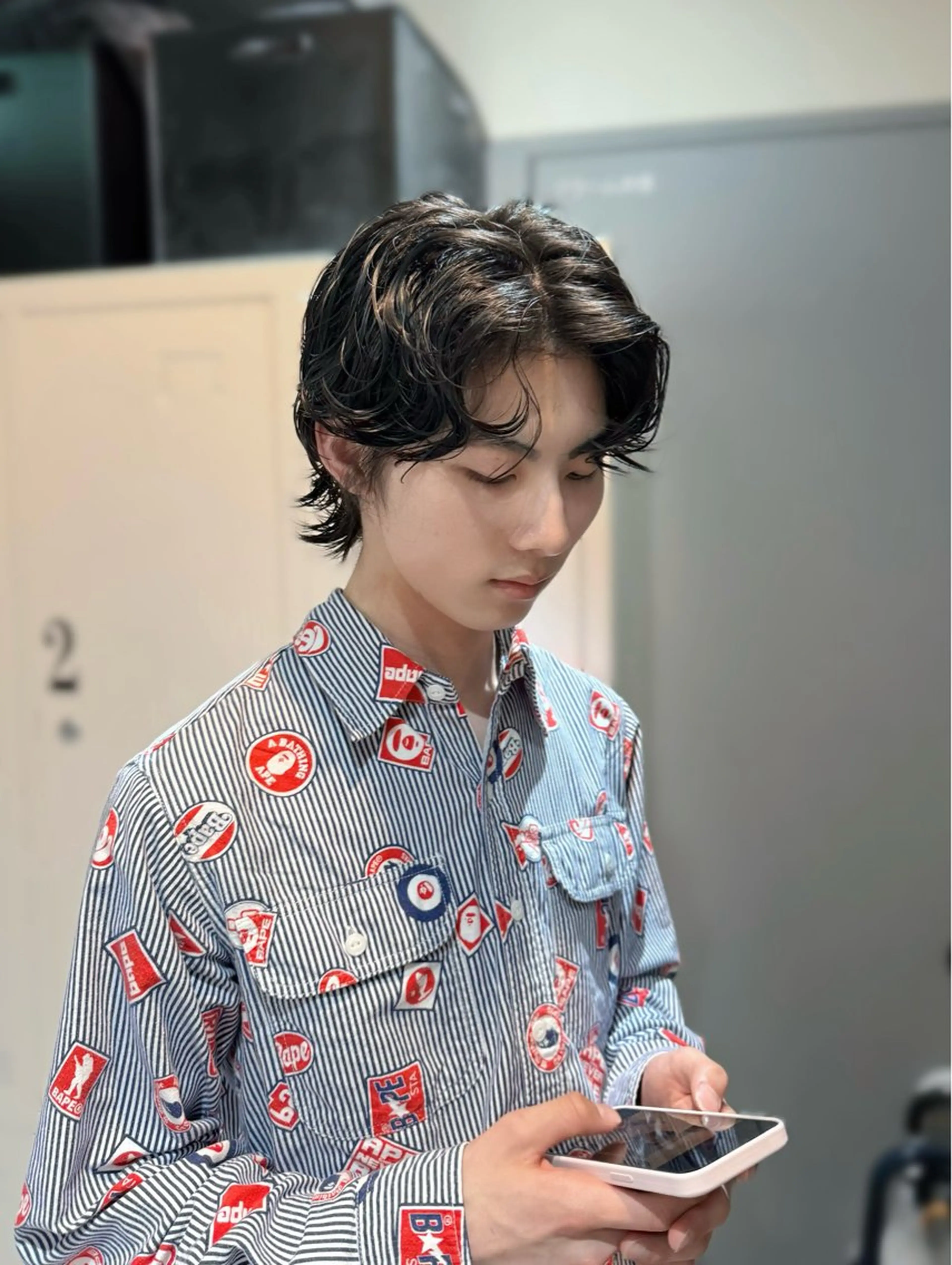 ショート パーマ メンズ カット ヘアカラー パーマ トリートメント 💈メンズカット💈 No.1💈坂元のヘアスタイル