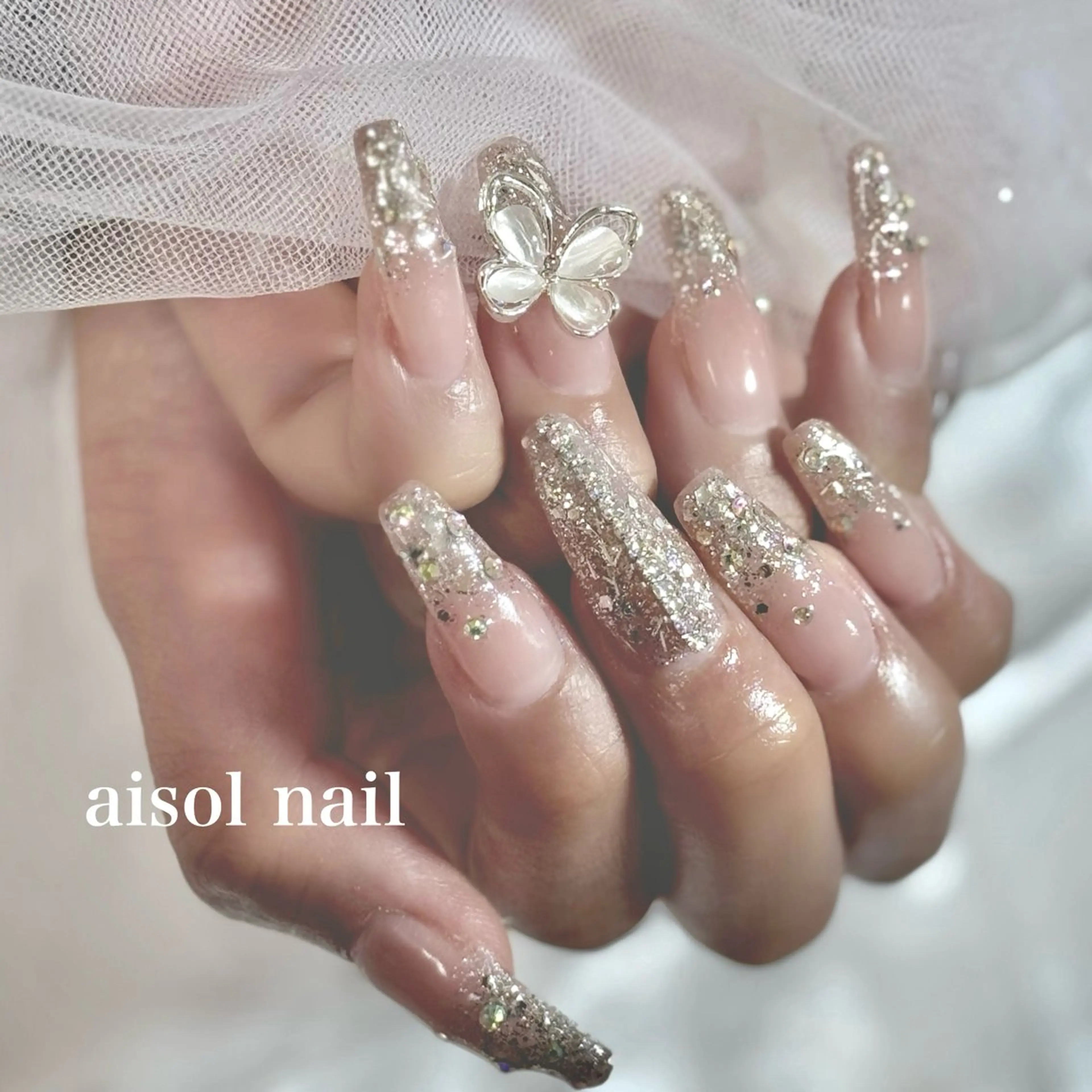 ネイル ラメ(グリッター) Aisol nail salonのネイルデザイン