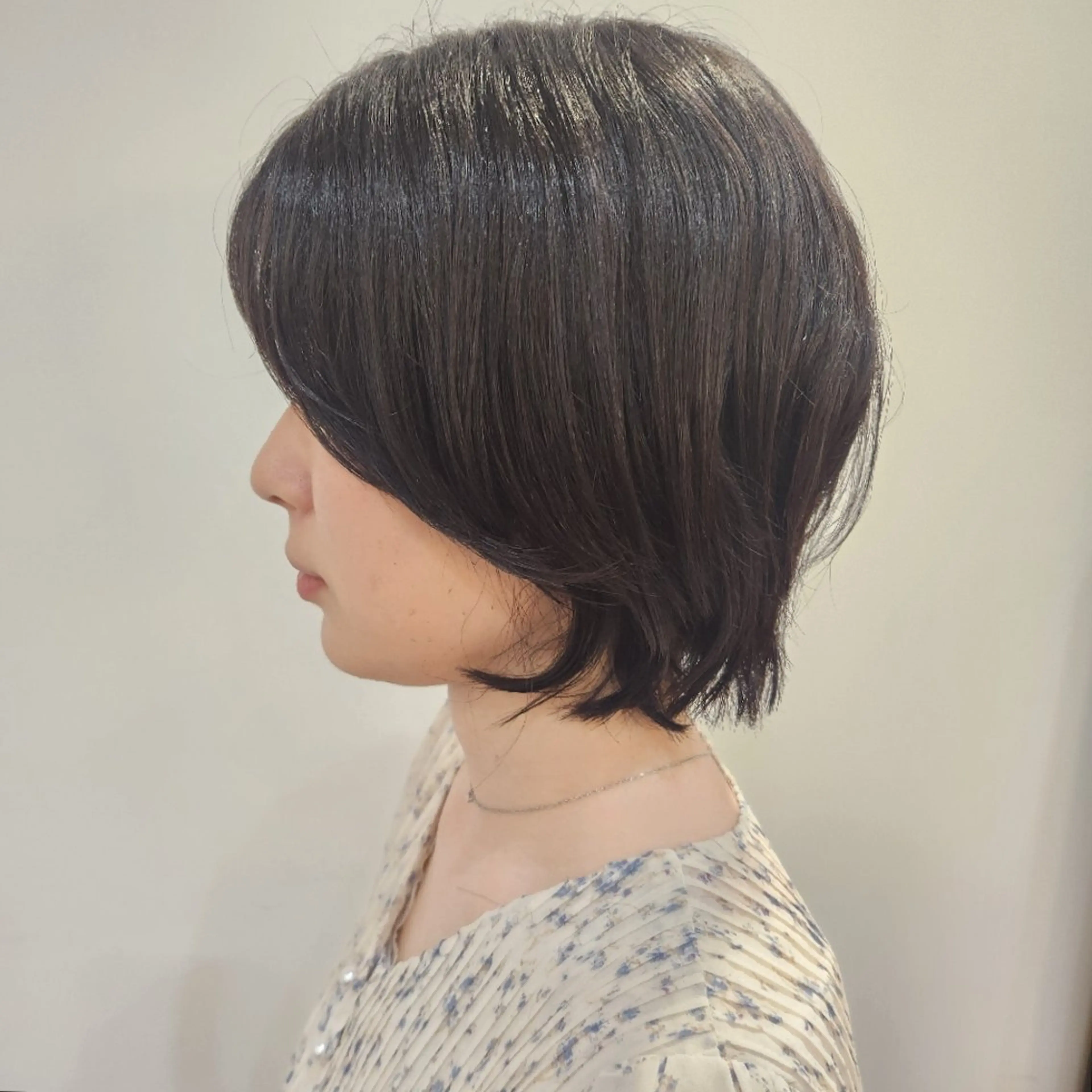 ショート ボブレイヤー ボブ くせ毛 レイヤーカット little×salt所属・透明感カラー✨️ 渋谷/ナカムラのヘアスタイル