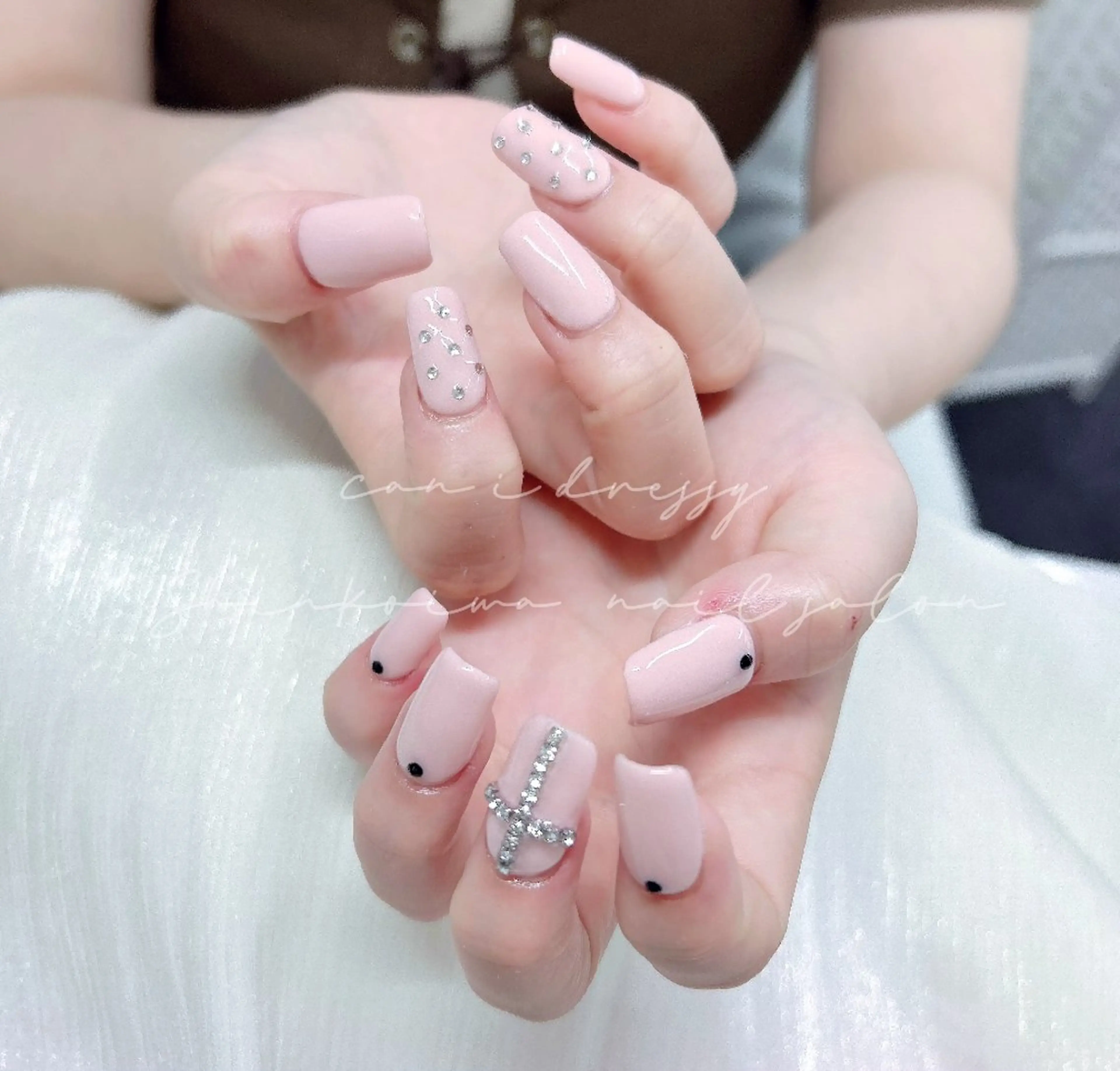 ネイル ワンカラーネイル ピンク キャンアイドレッシー 新小岩のネイルデザイン