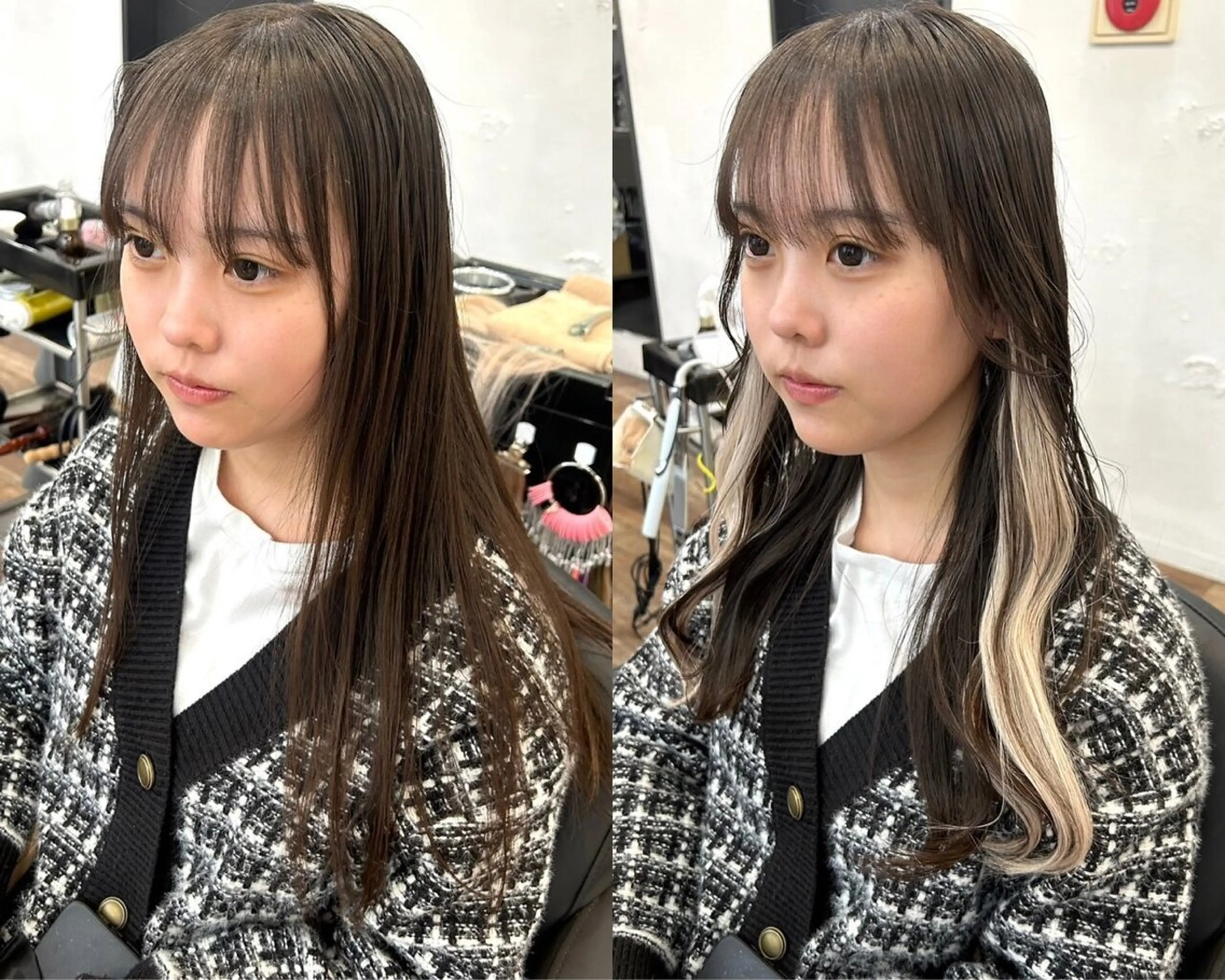 🎀ポイントエクステでインナーカラー🎀の写真