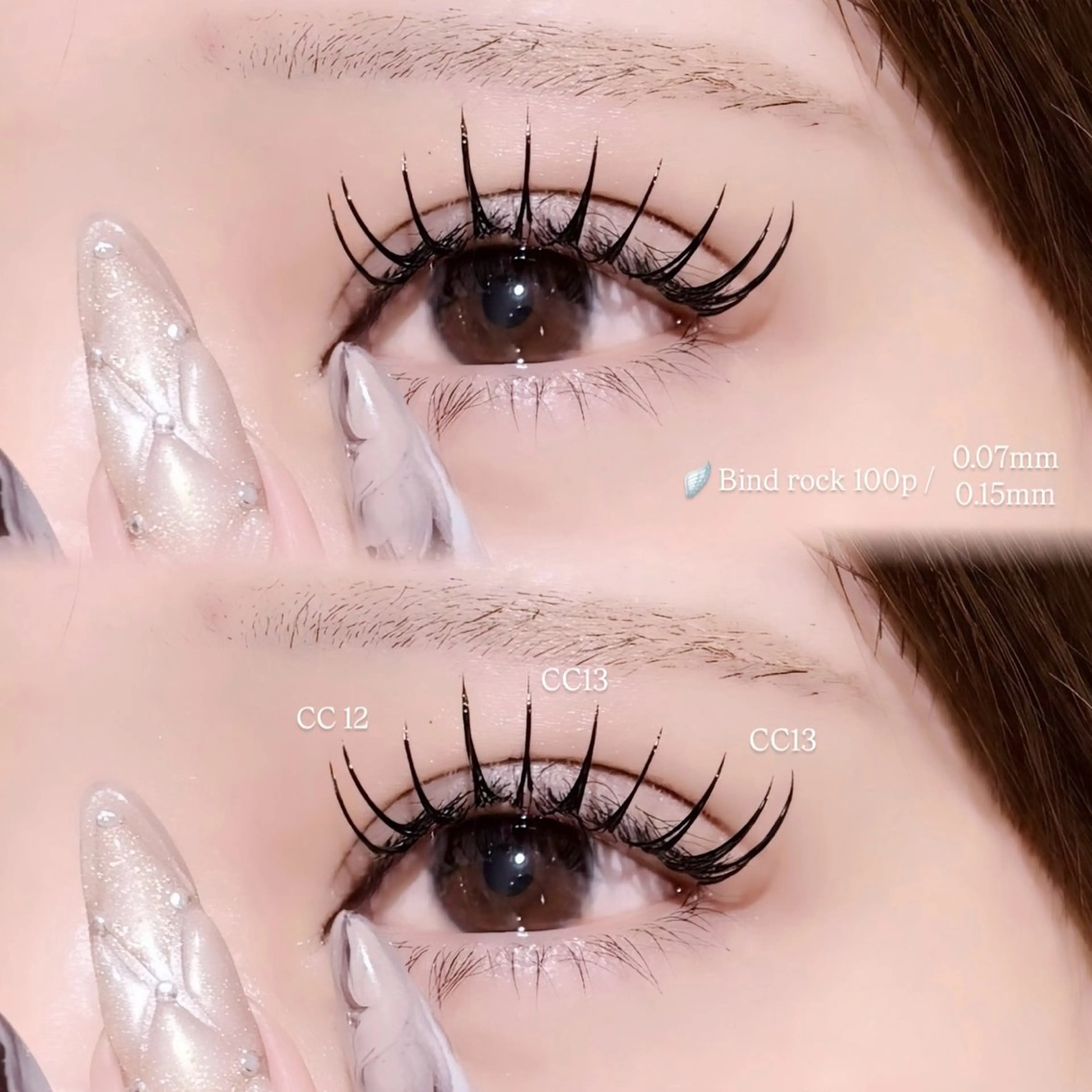 マツエク・マツパ バインドロック フラットラッシュ ボリュームラッシュ マツエク Konoka 𐙚⸝⸝꙳のマツエク・マツパデザイン