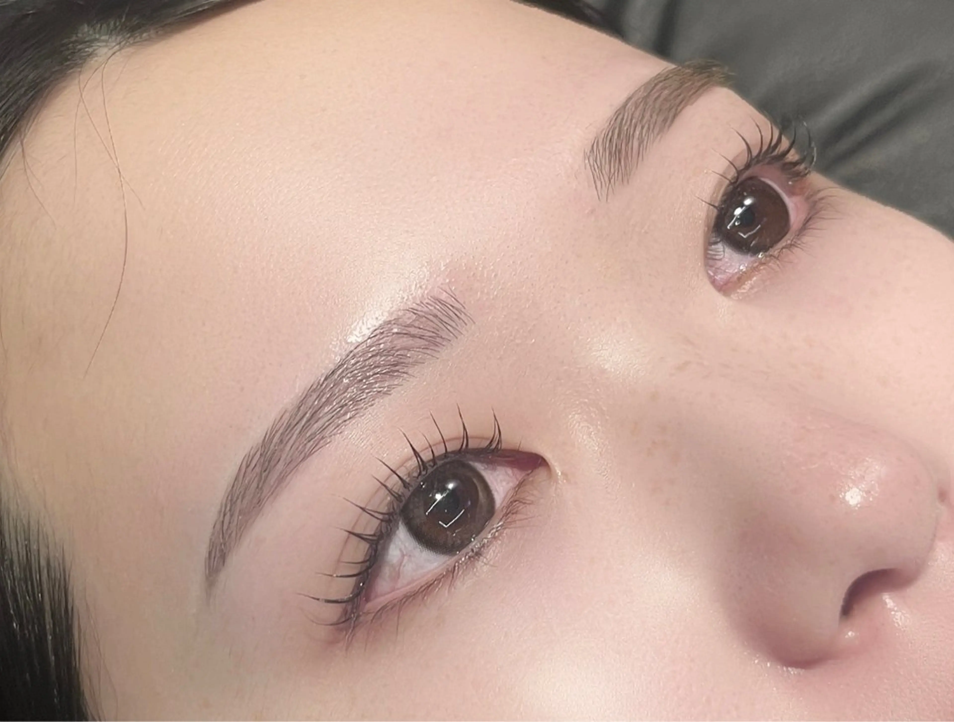 人気セット!💚まつげパーマ+美眉スタイリング💚(ワックス脱毛+メイク)の写真