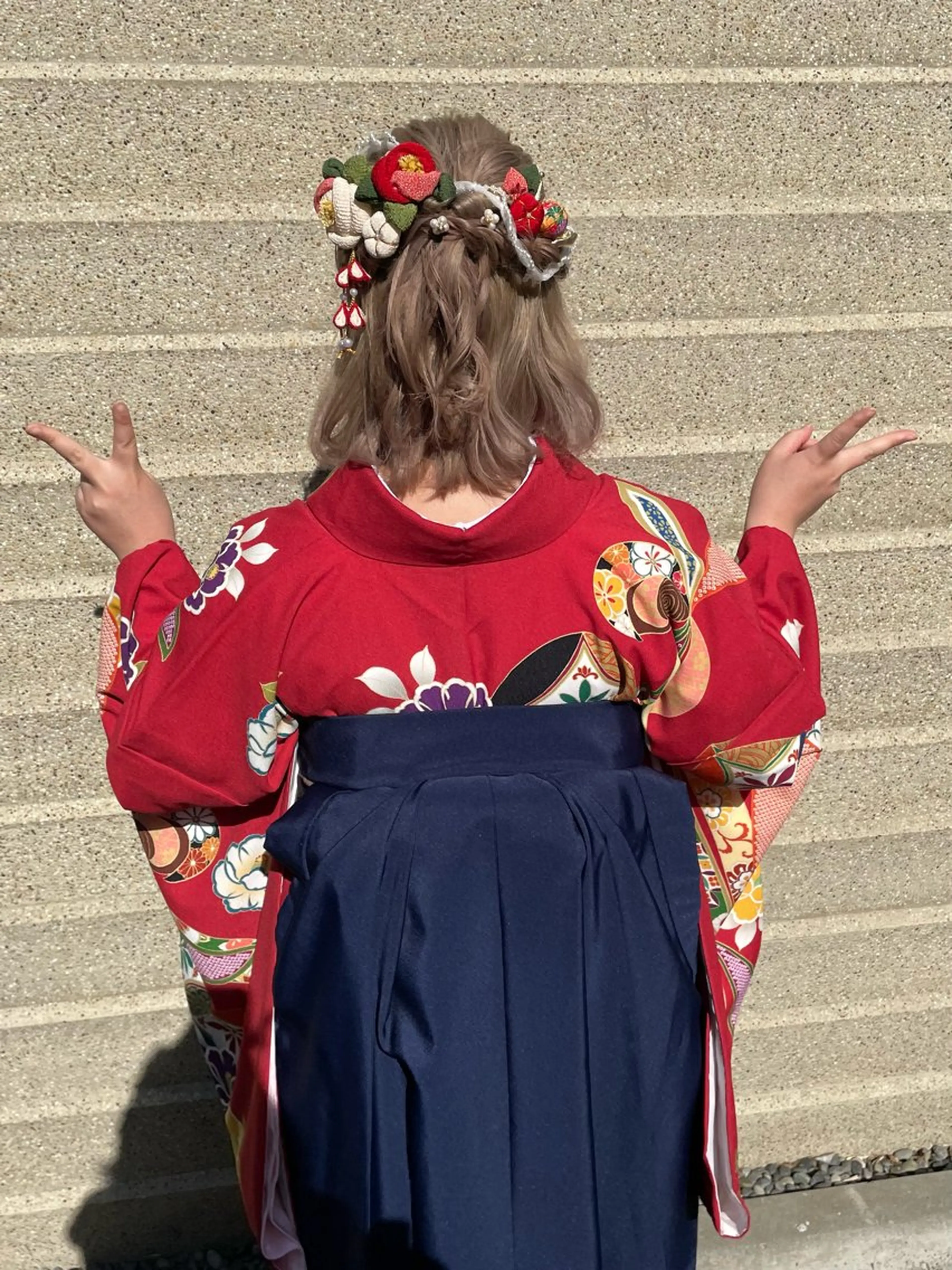 ミディアム 卒業式のヘアスタイル 学生 韓国風ヘア 着付け 当日予約大歓迎💕/ Chisatoのその他イメージ