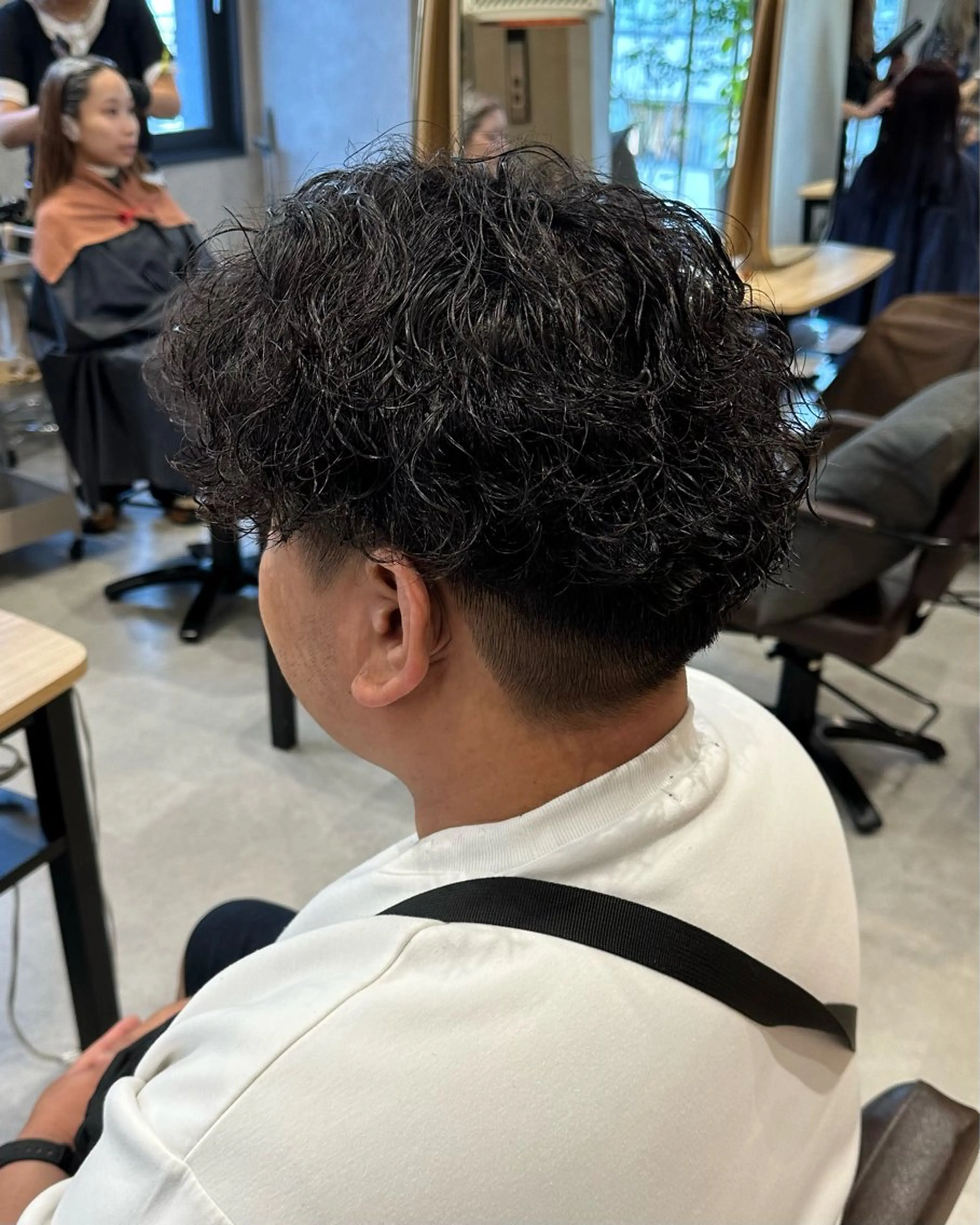 ミディアム パーマ メンズ カット パーマ hayato / 梅田のヘアスタイル