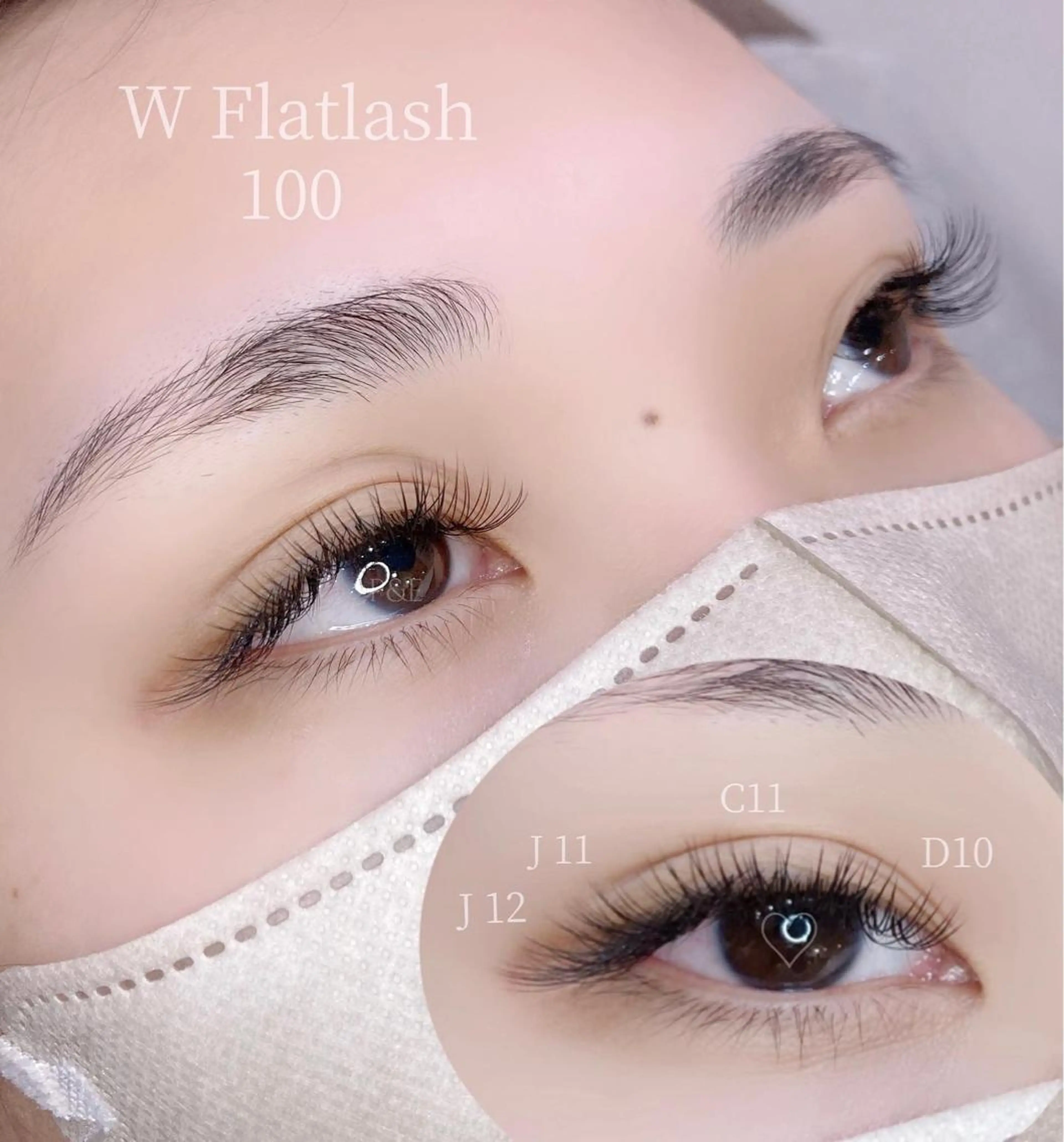 マツエク・マツパ フラットラッシュ P&Eまつげ専門 ★駅前店のマツエク・マツパデザイン