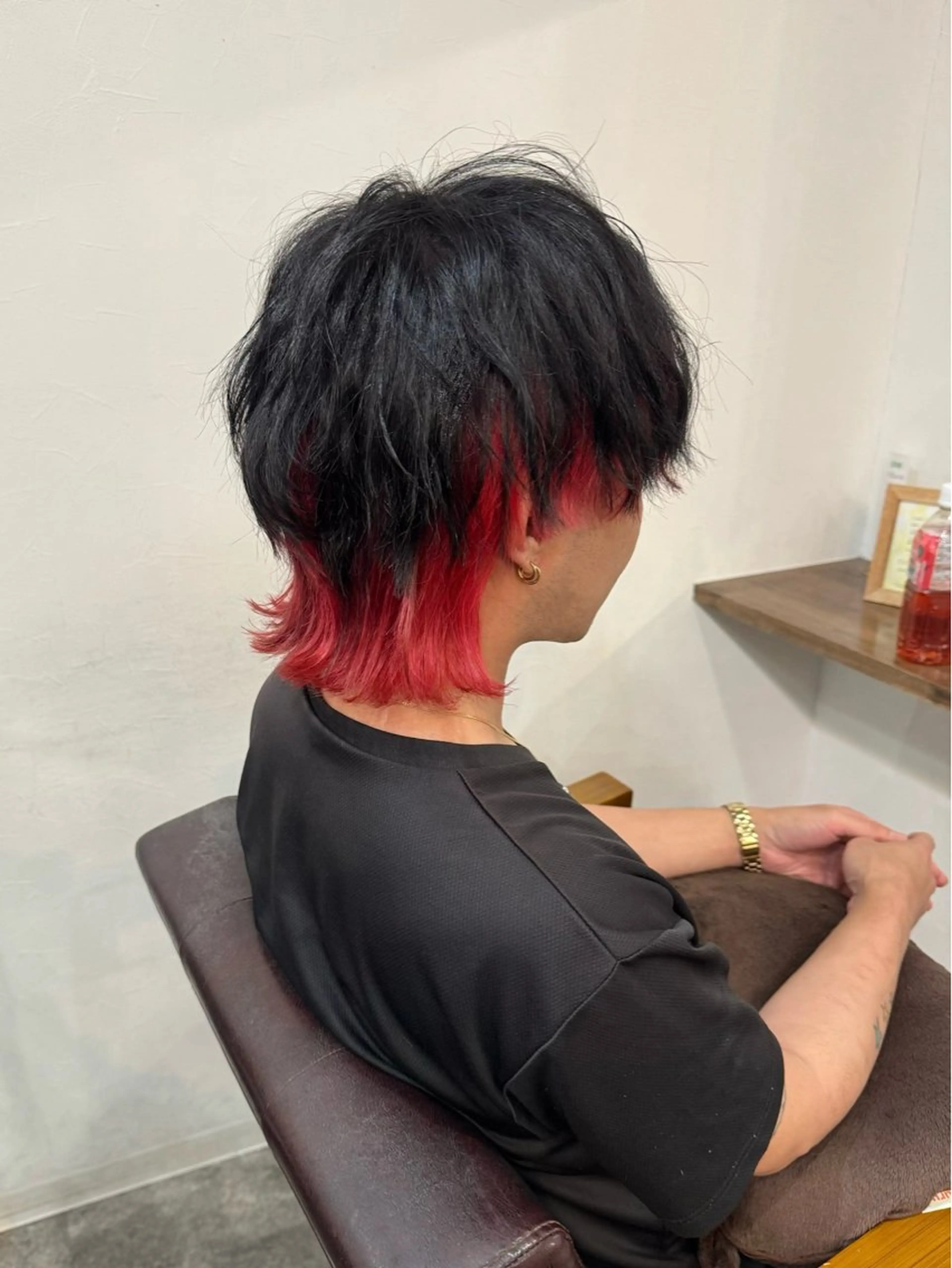 カラー メンズ マッシュウルフ マッシュ メンズウルフカット ウルフカット SOYON守口ジャガータウン店【ソヨン】所属・AKI 🐉のヘアスタイル