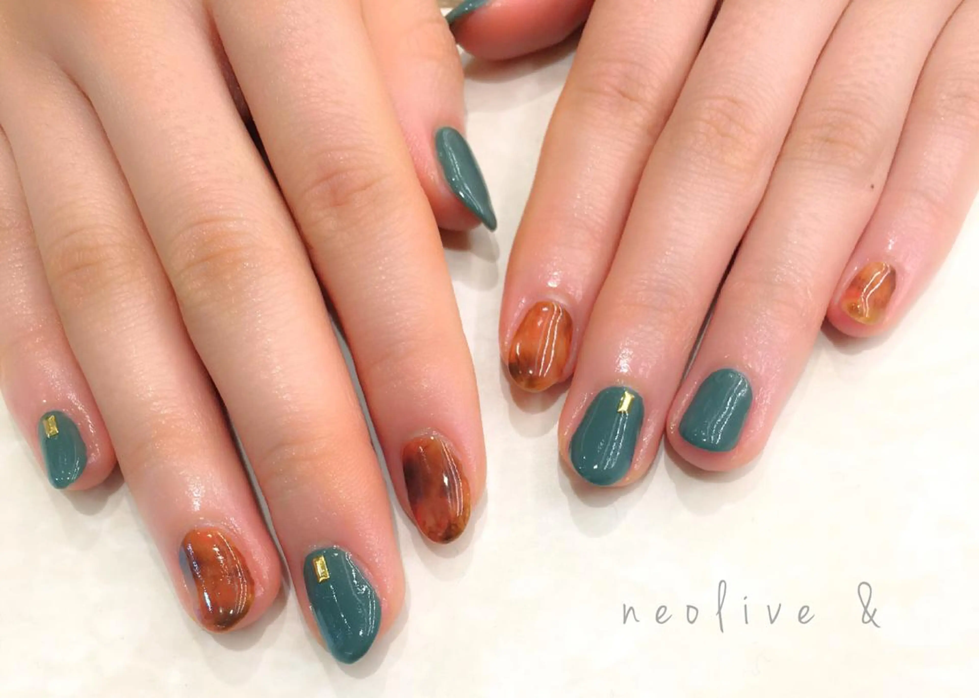 ネイル べっ甲ネイル Yuriko Omi パラジェル/渋谷のネイルデザイン