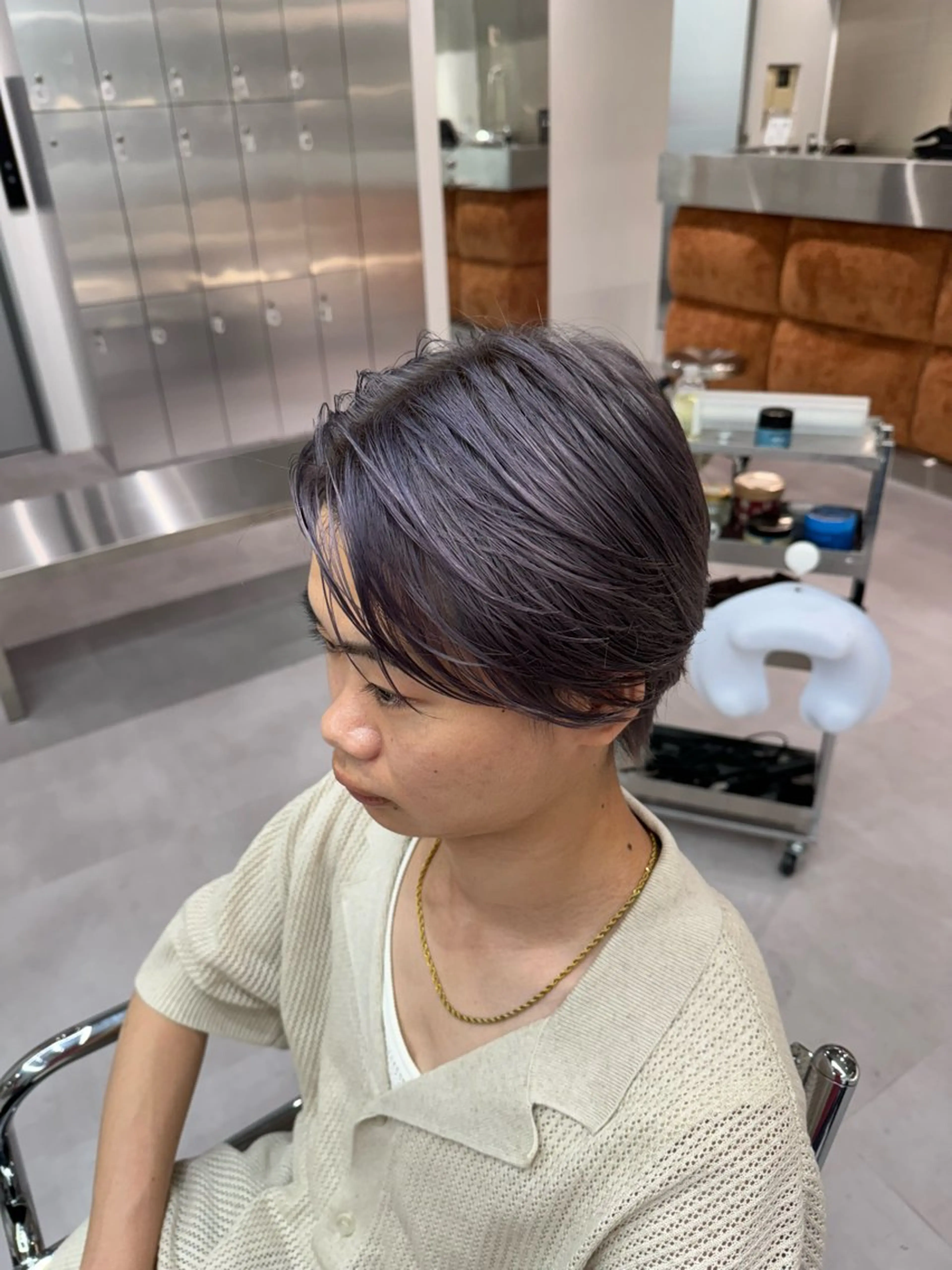 カラー パーマ メンズ ブリーチ/パーマ特化 片平和寿のヘアスタイル