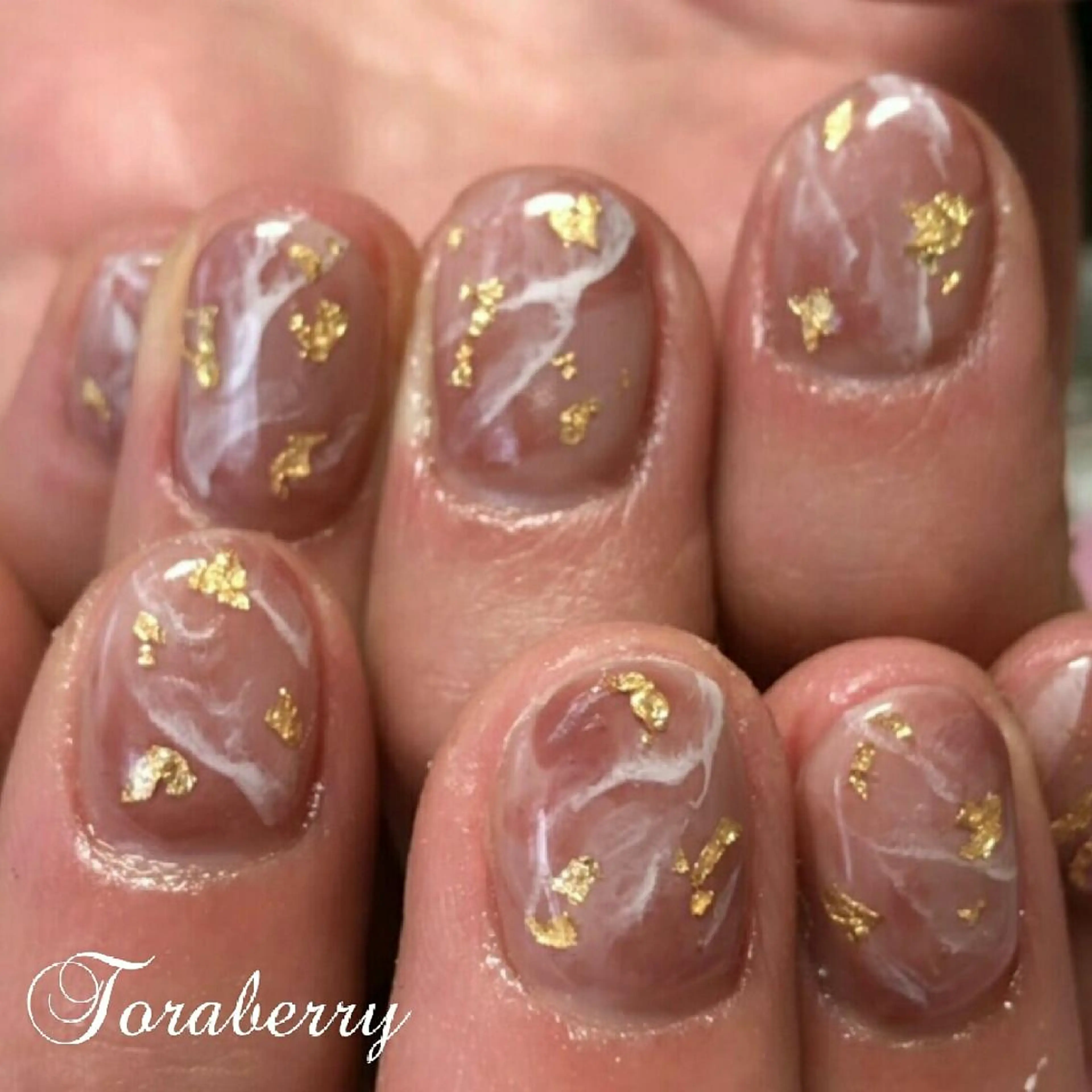 ネイル 大理石ネイル(マーブル) ハンドネイル ネイリスト なつみのネイルデザイン