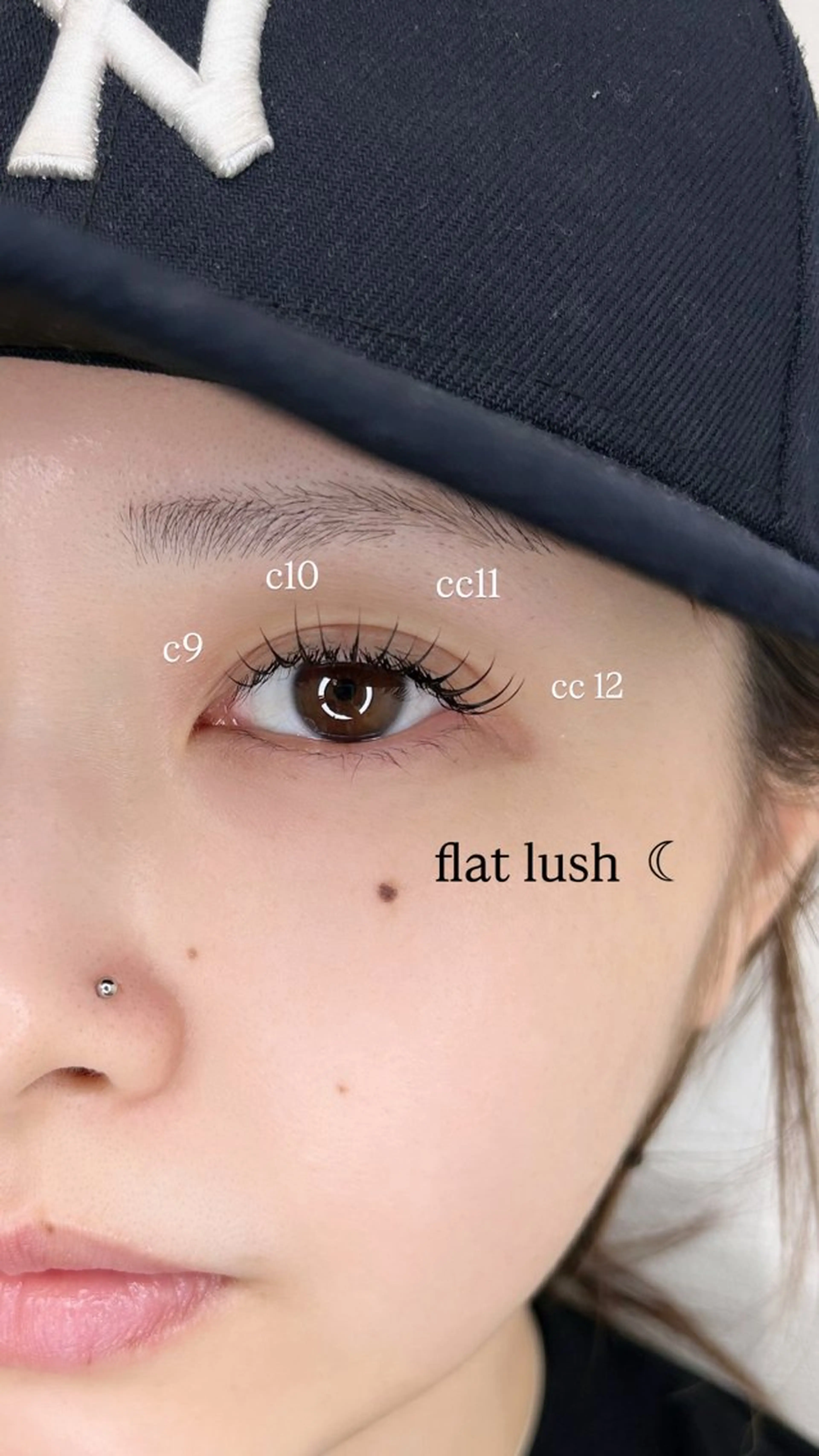 マツエク・マツパ mila ⏾ conのマツエク・マツパデザイン