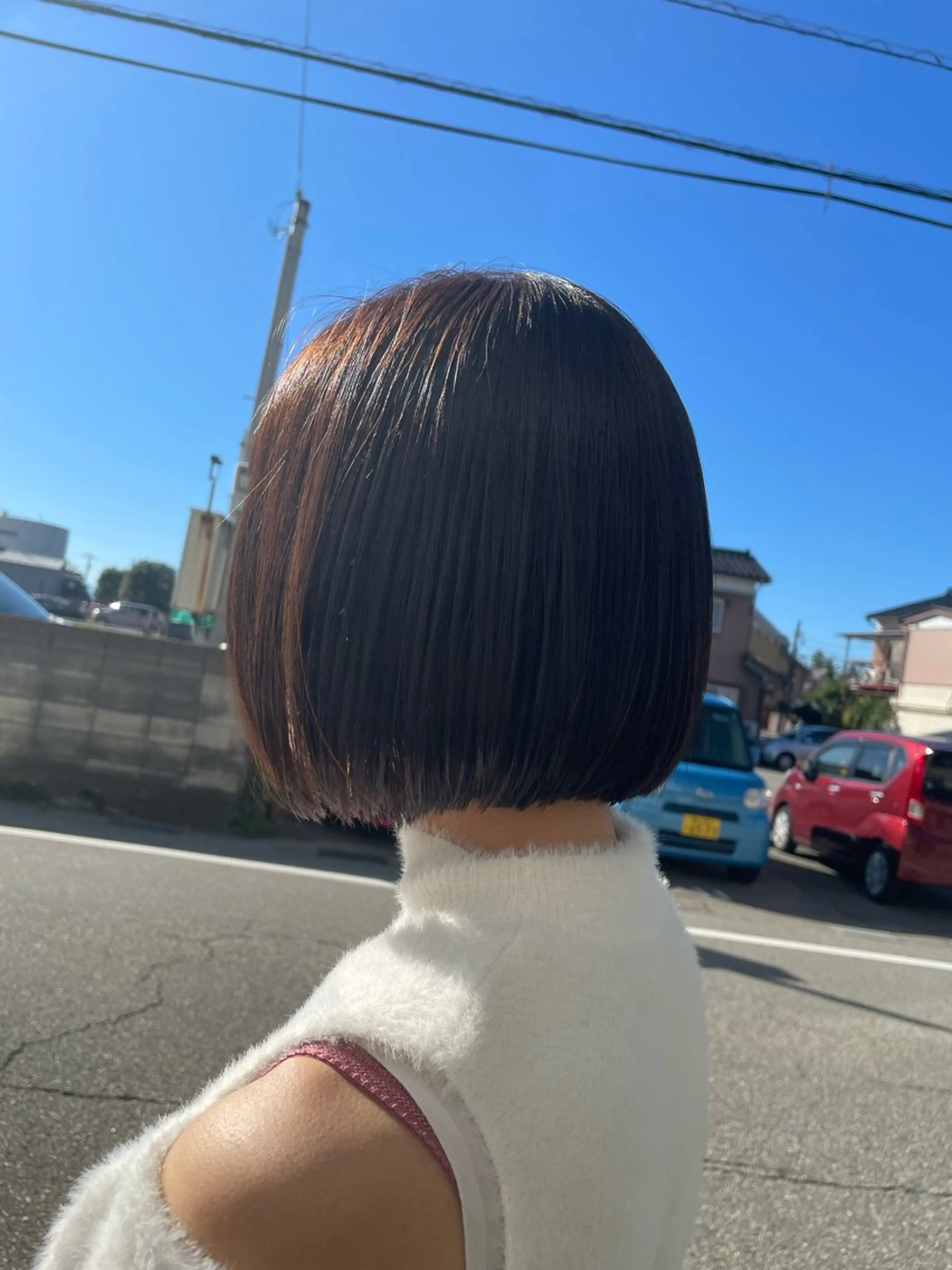 ミディアム ボブ カット 宮本 祥生のヘアスタイル