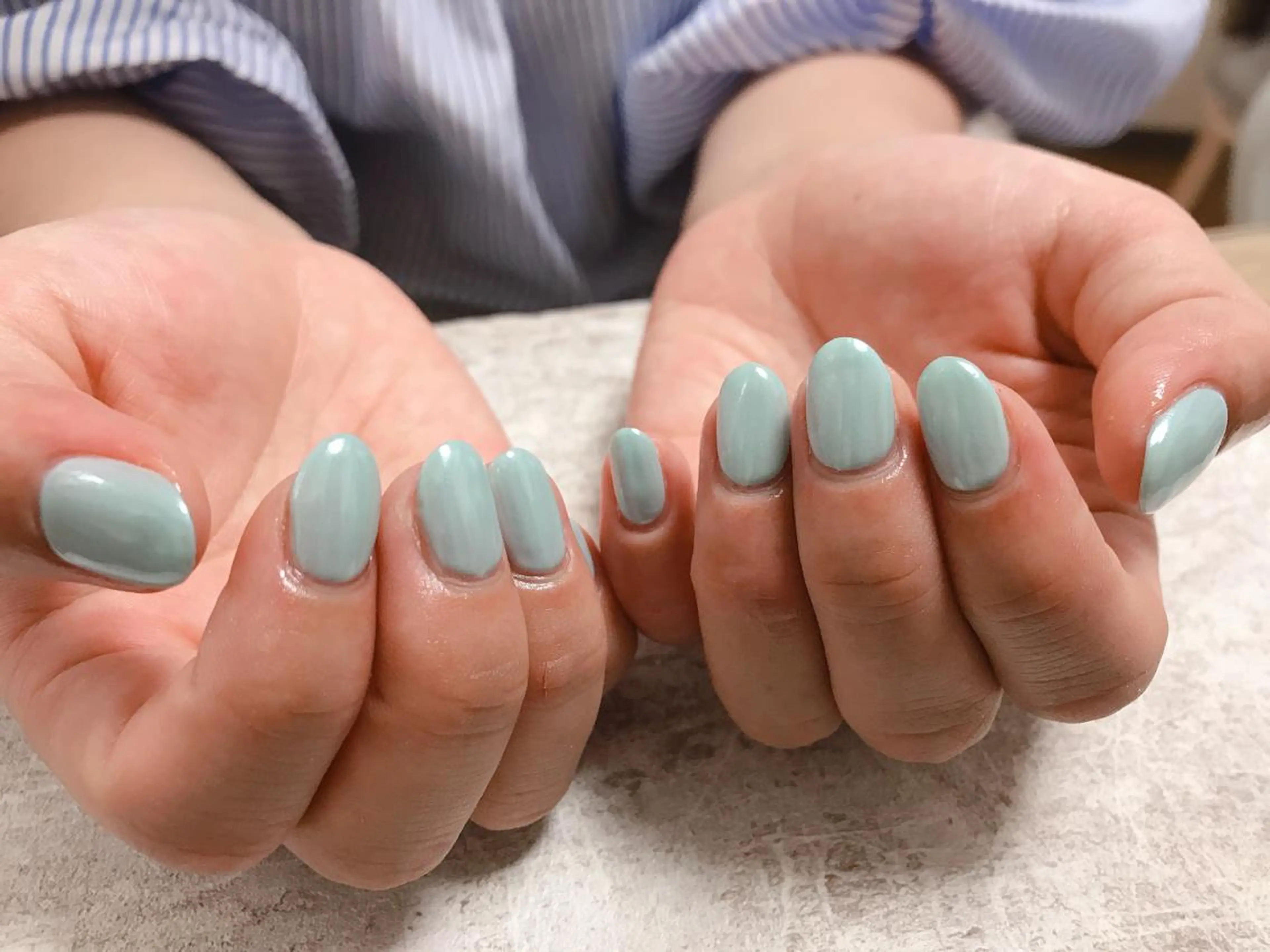 ネイル ブルー kiki nail 二子玉川のネイルデザイン