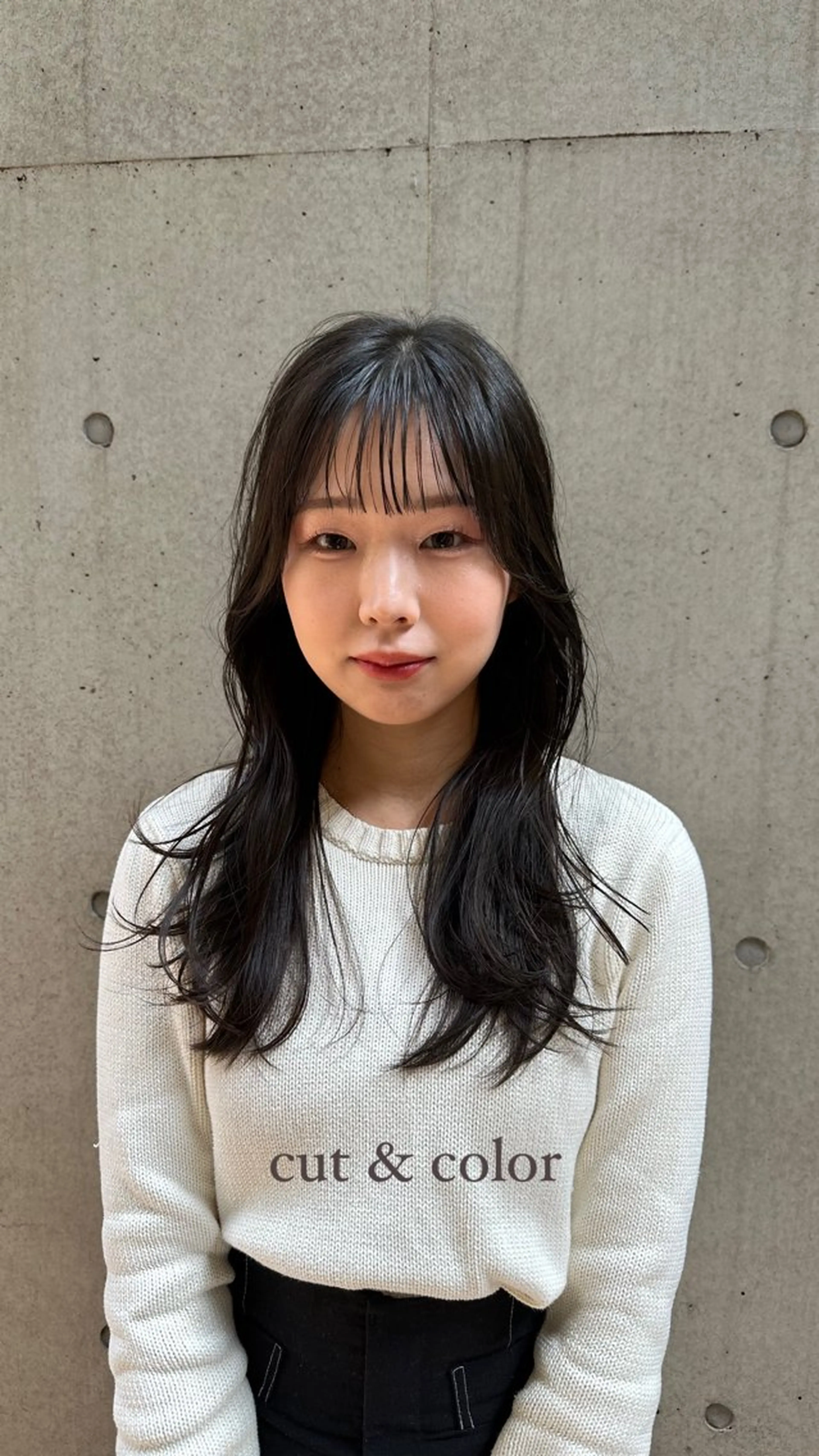 セミロング カラー 似合わせカット /パーマ岡本淳平のヘアスタイル