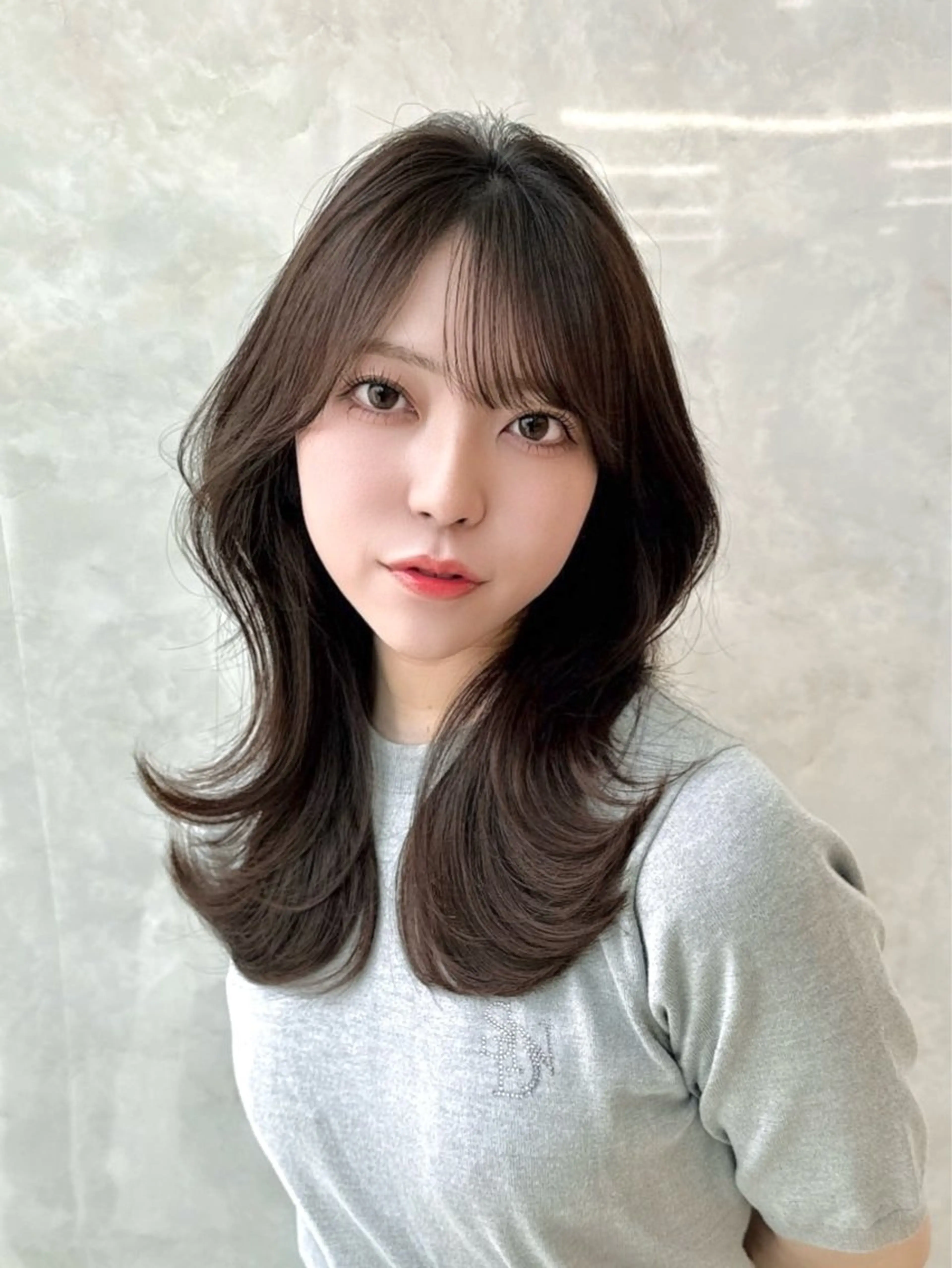 ミディアム カラー MAEUL NAGOYA所属・前髪顔周り/レイヤー 韓国/桔川恒のヘアスタイル