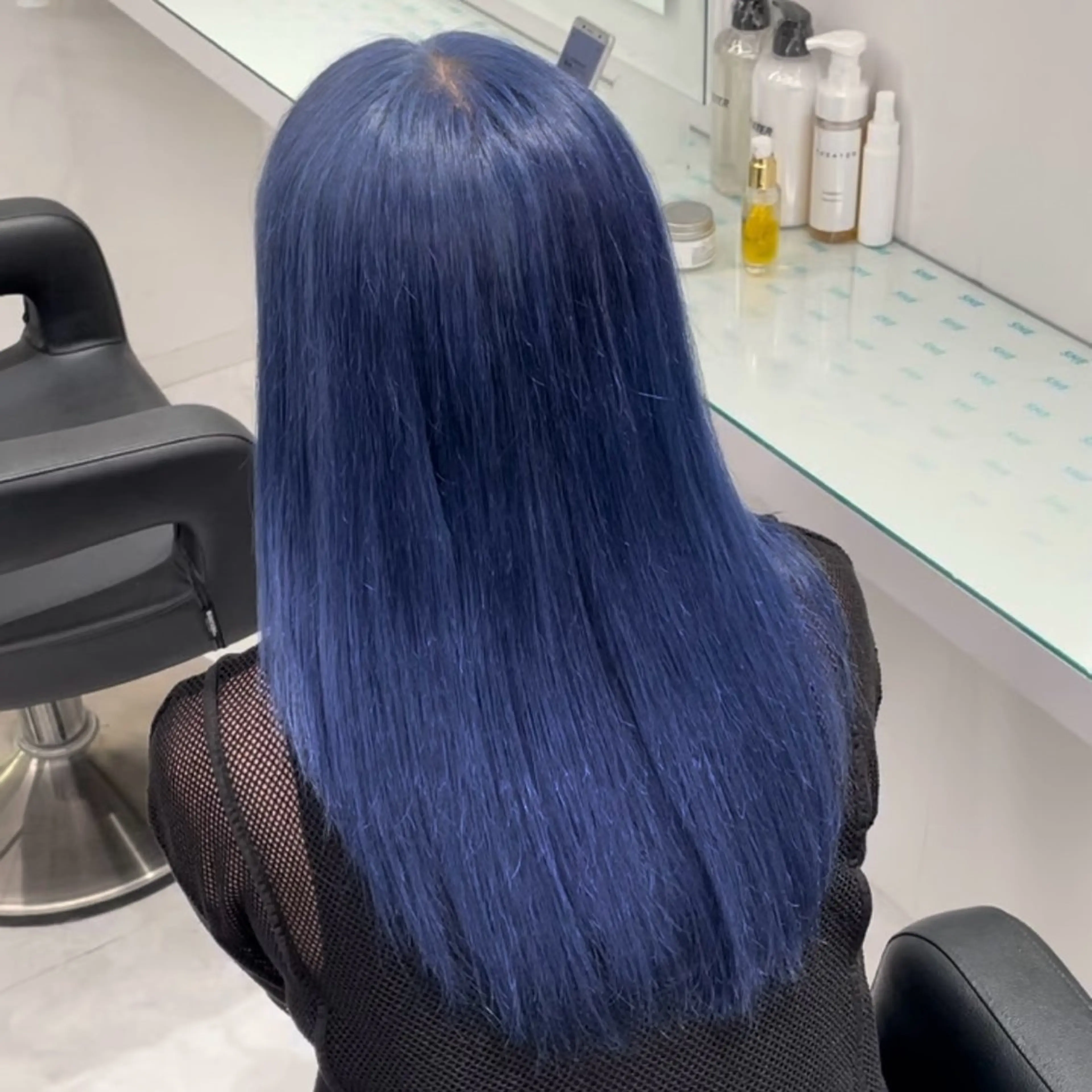 ロング カラー 韓国っぽ♡寒色/暗髪 🫧MOEKA🦋のヘアスタイル