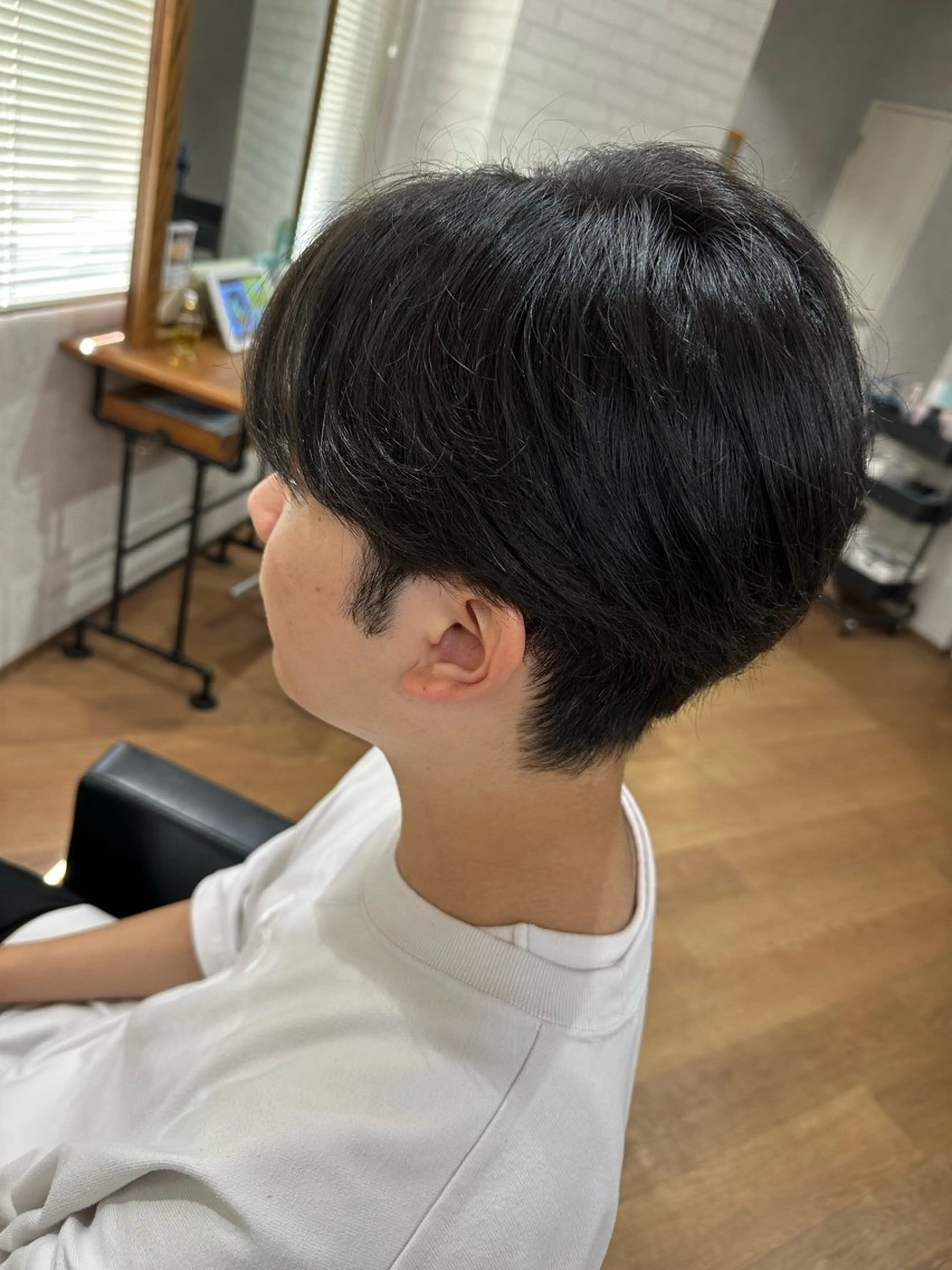 メンズカット+ニュアンスパーマ+前処理剤の写真